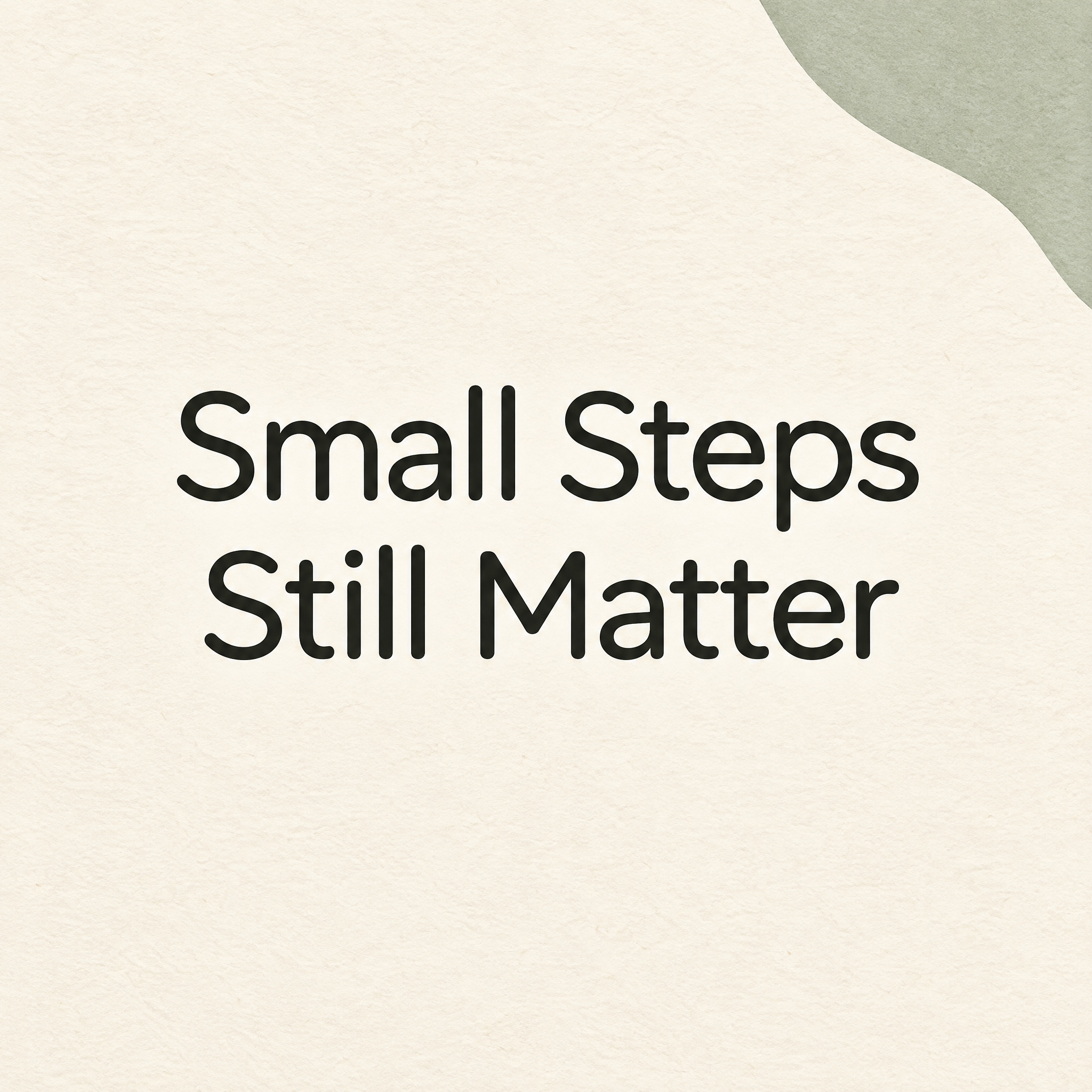Square motivational quote post in restrained sans-serif type