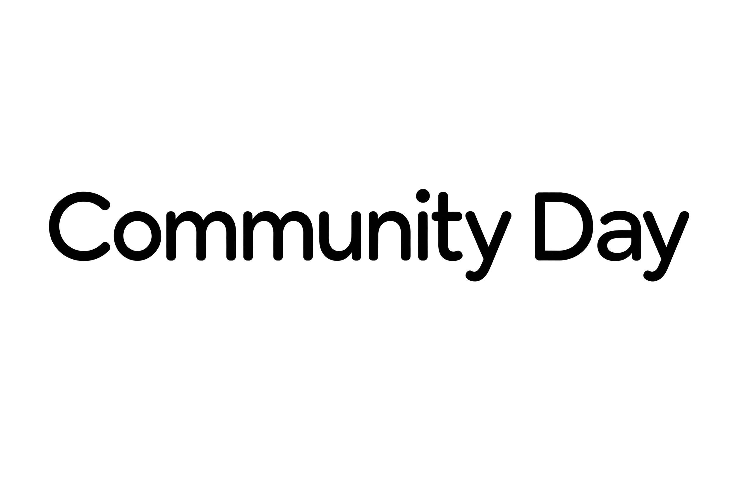 Clean charcoal event headline lettering on transparency