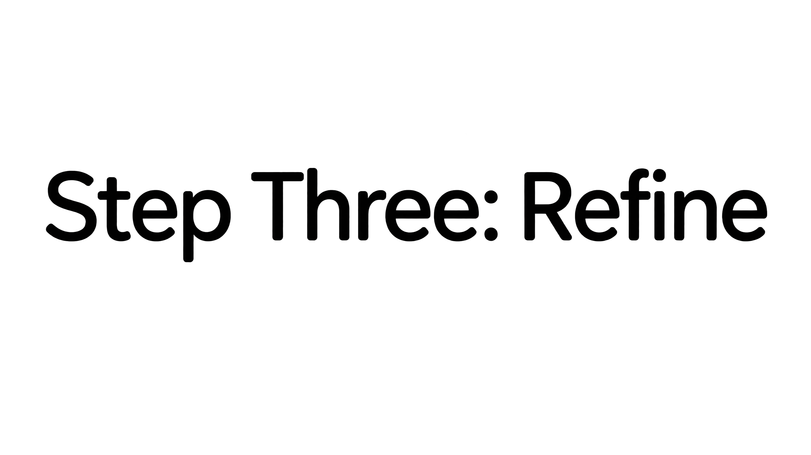 Highly legible tutorial chapter label on transparency