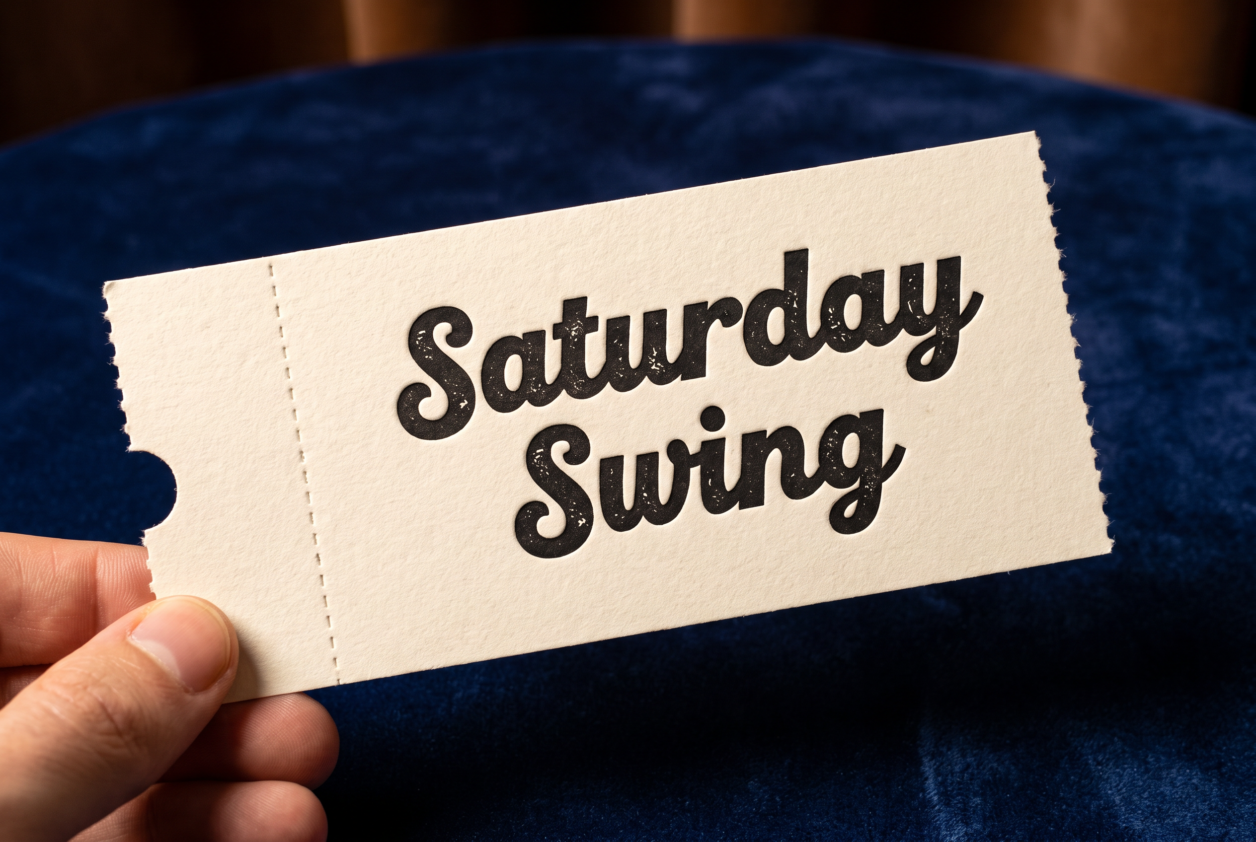 Retro Font Logo for Event Ticket