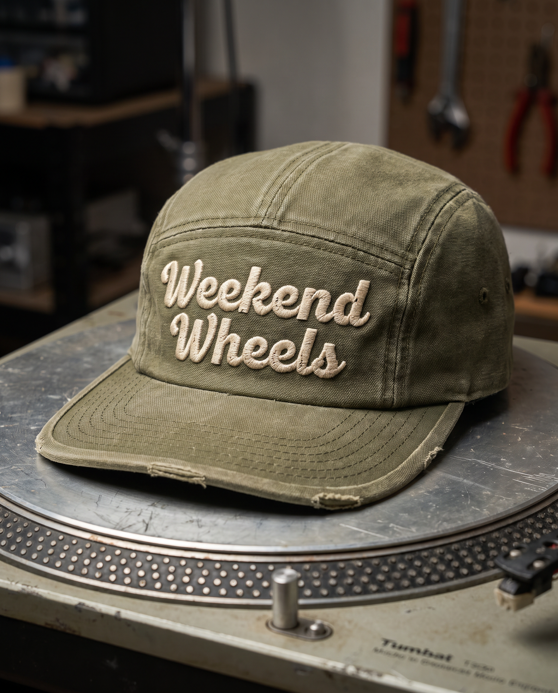 Retro Font Logo for Embroidered Cap