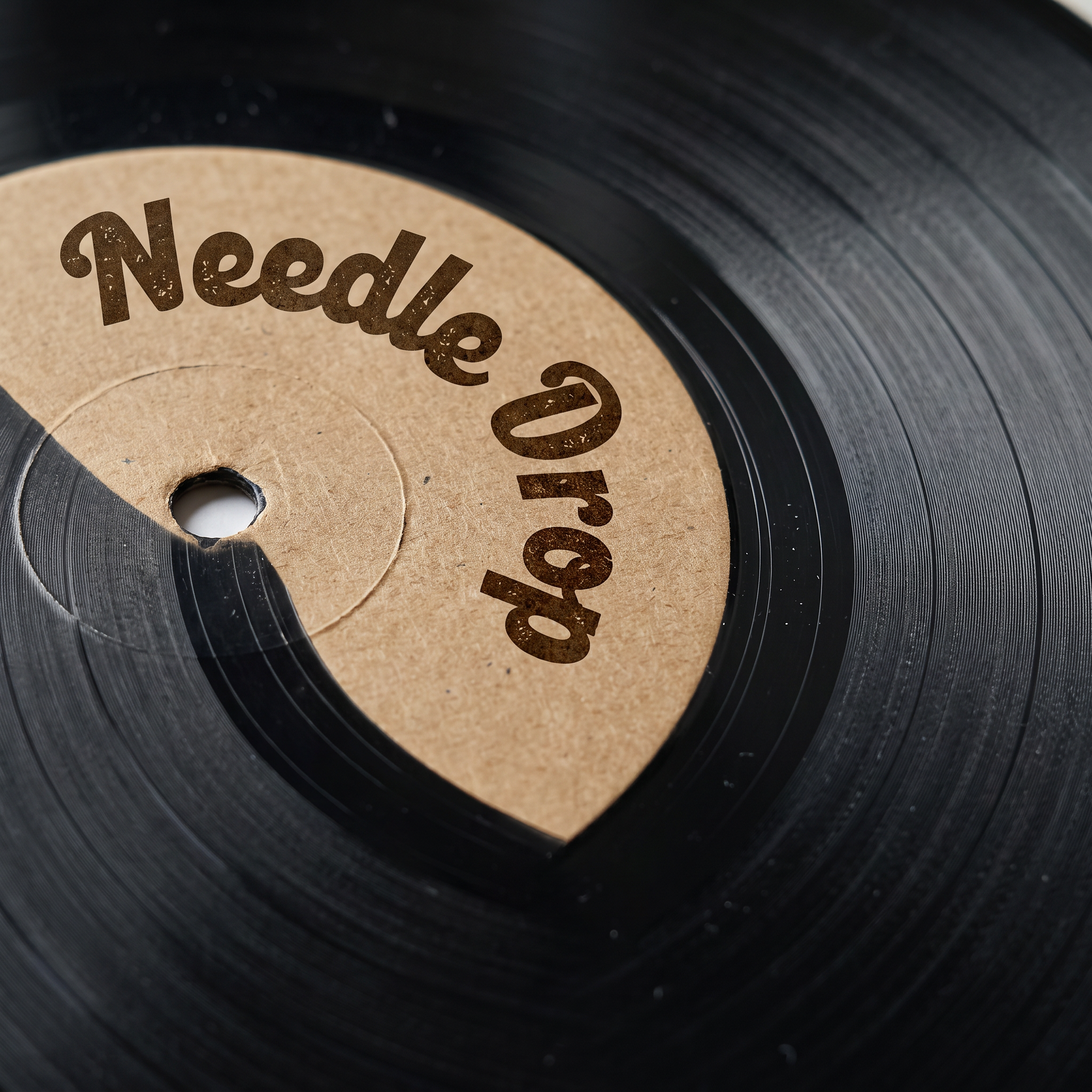 Retro Font Logo for Record Label Stamp