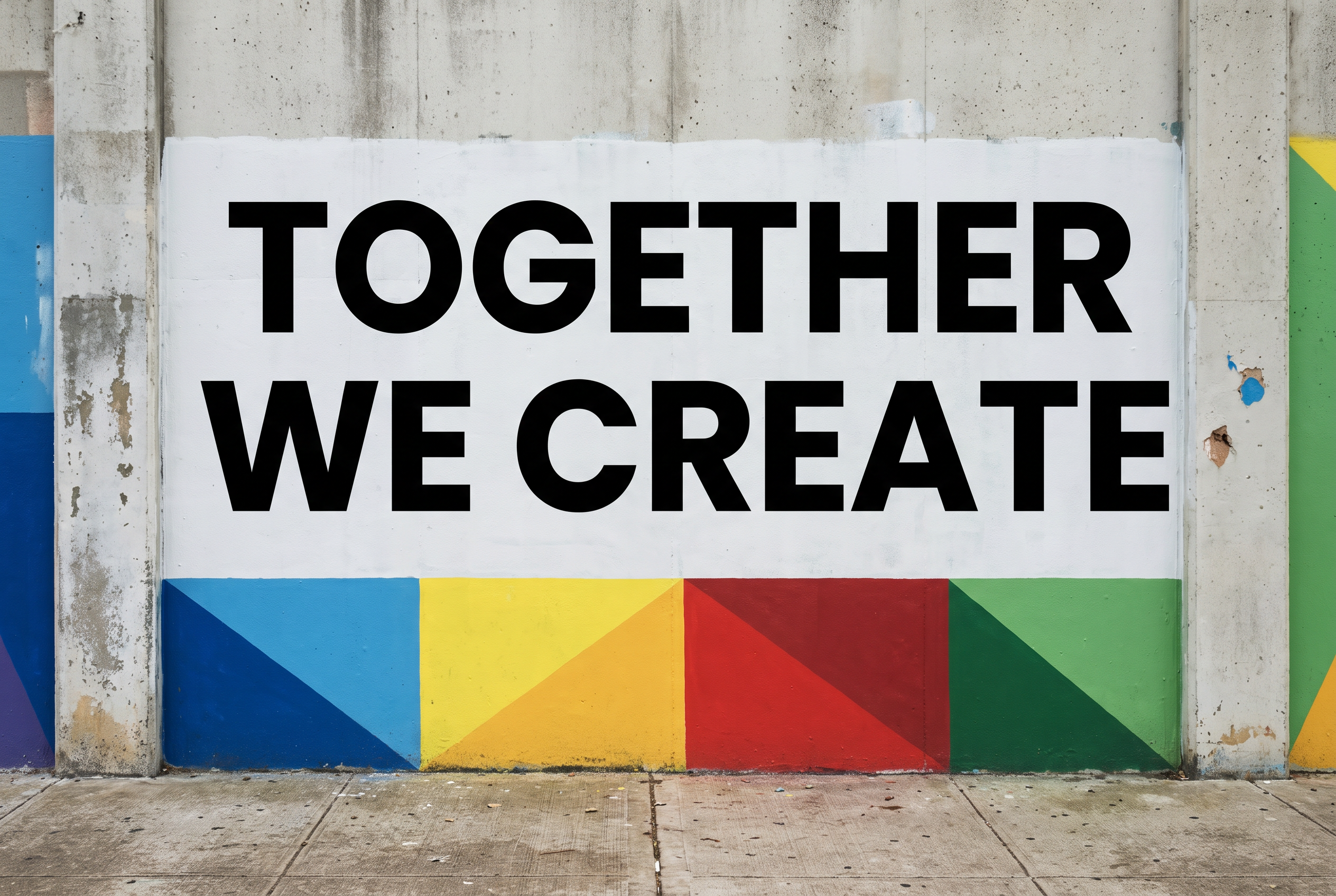 Poppins Extra Bold Font for Public Mural