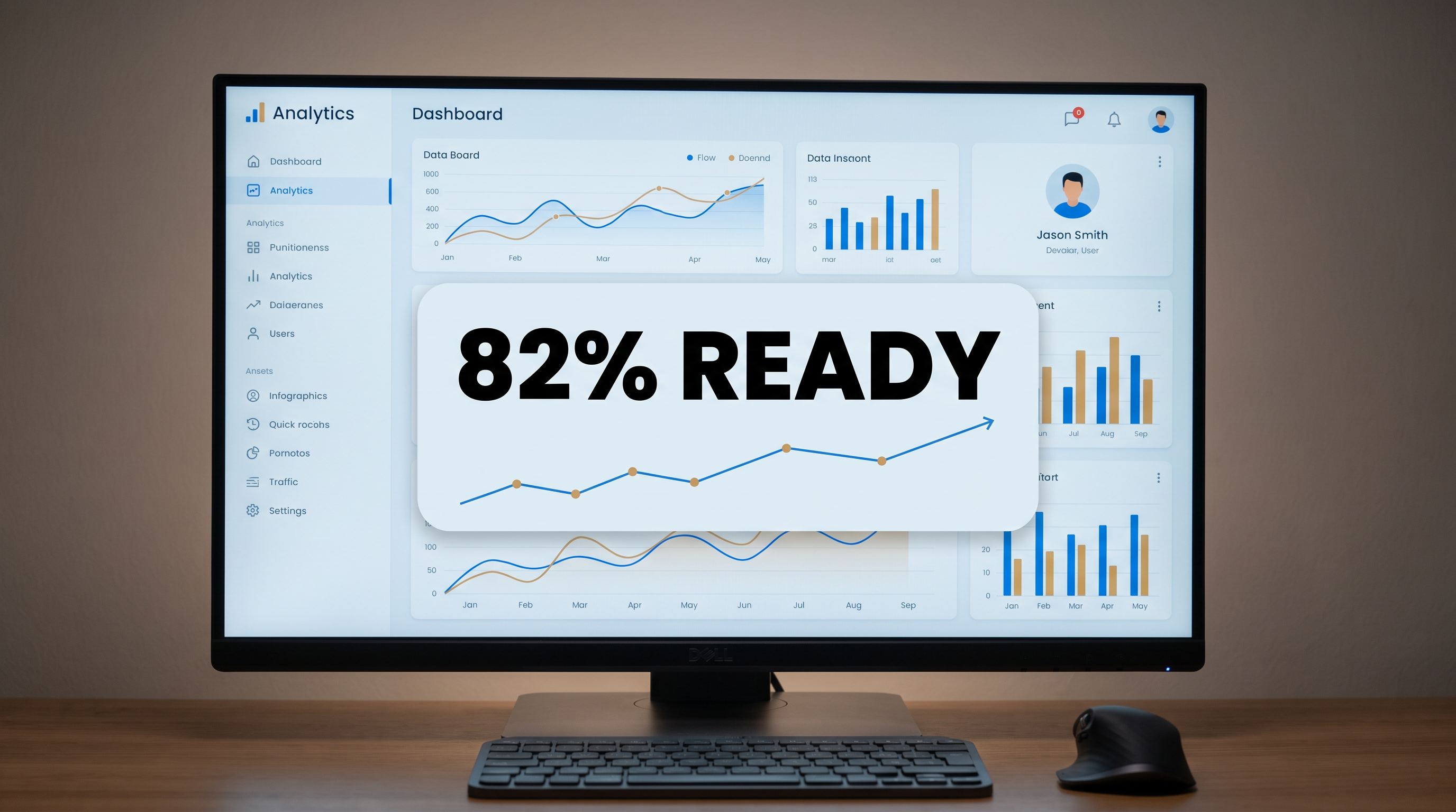 Poppins Extra Bold Font for Digital Dashboard Widget