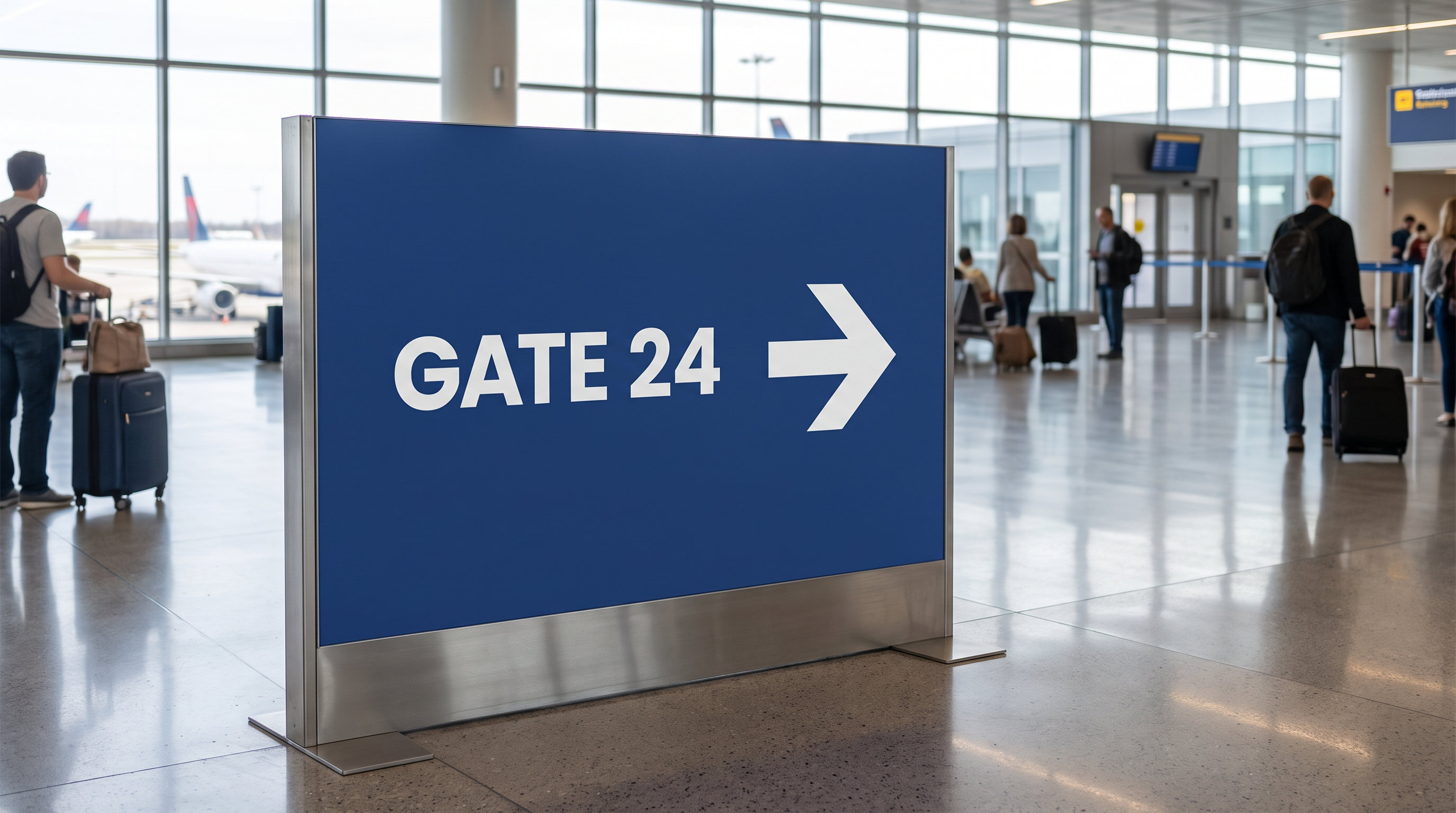 Poppins Extra Bold Font for Wayfinding Sign