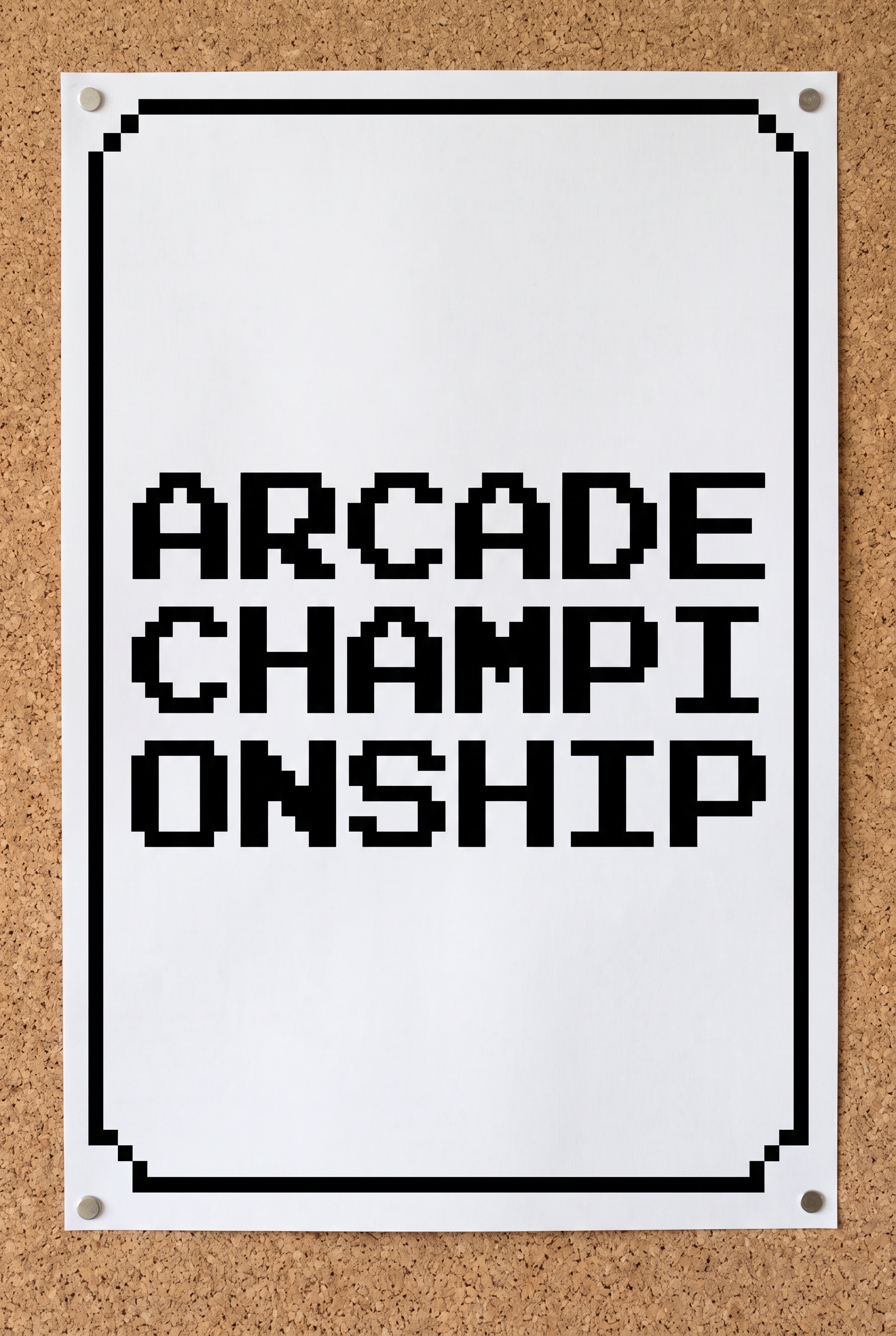 Retro Pixel Font for Posters