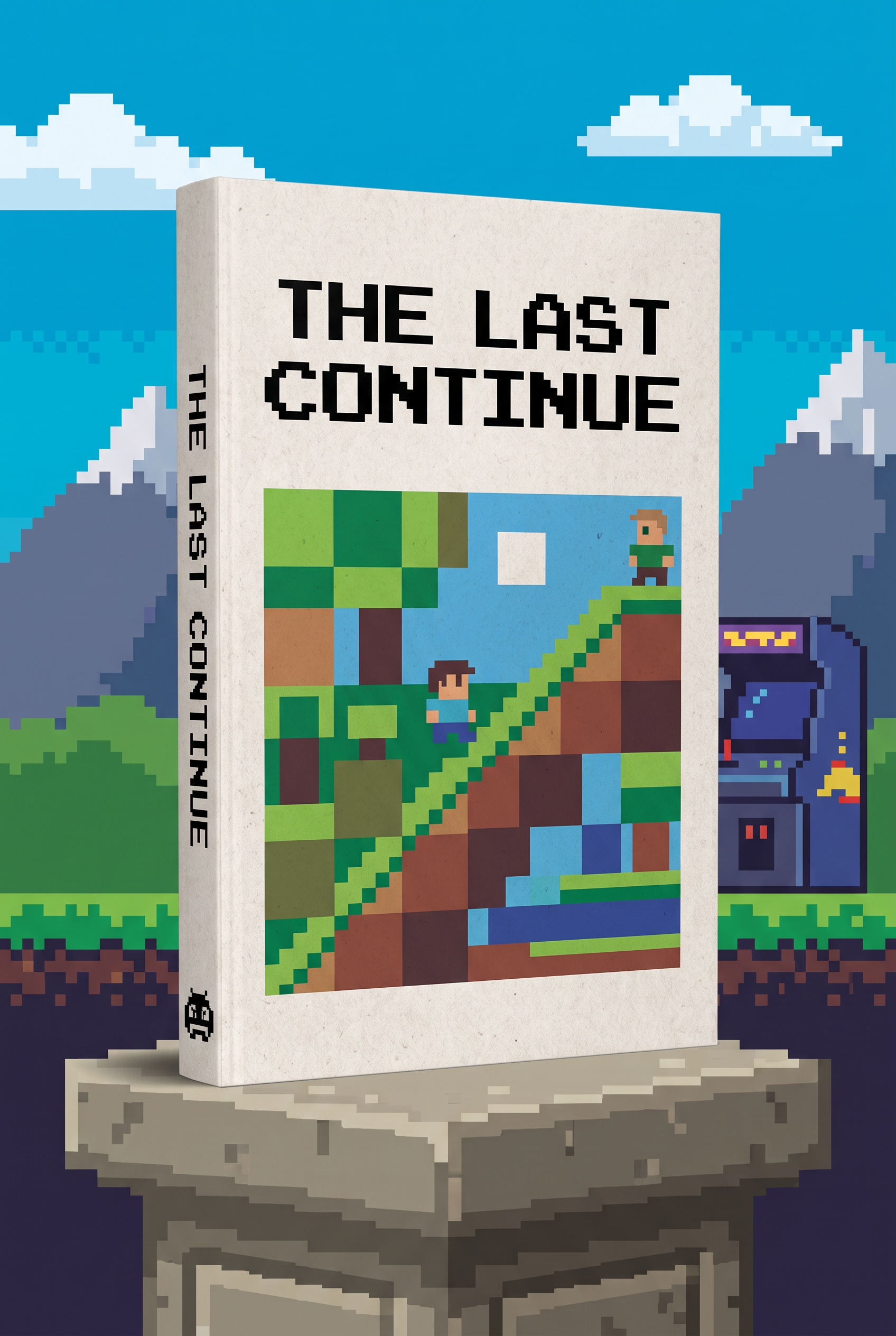 Retro Pixel Font for Book Cover