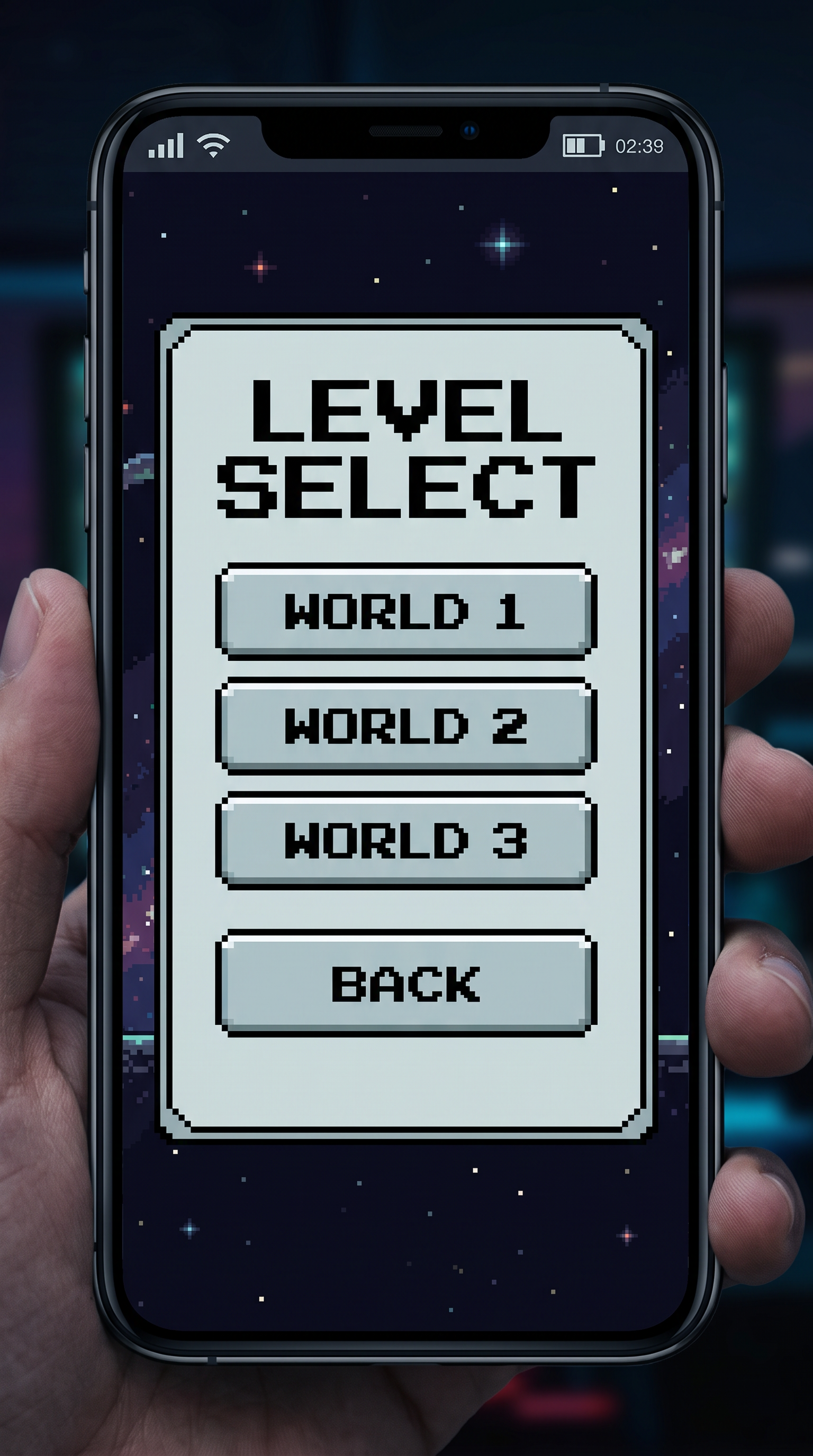 Retro Pixel Font for App Interface