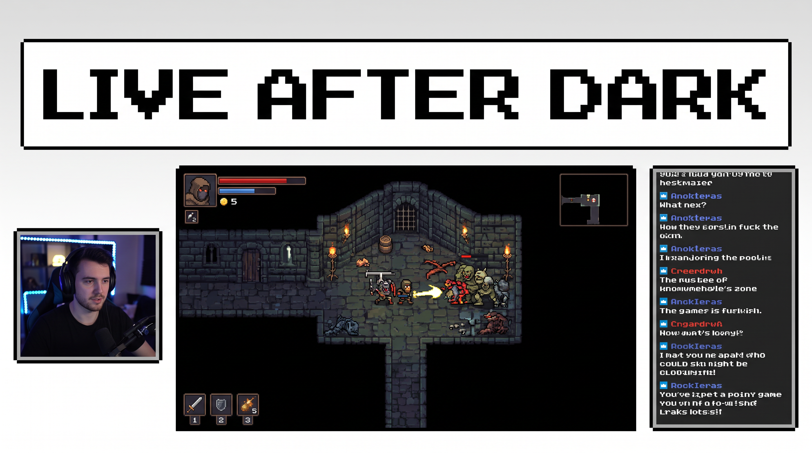 Retro Pixel Font for Streaming Overlay