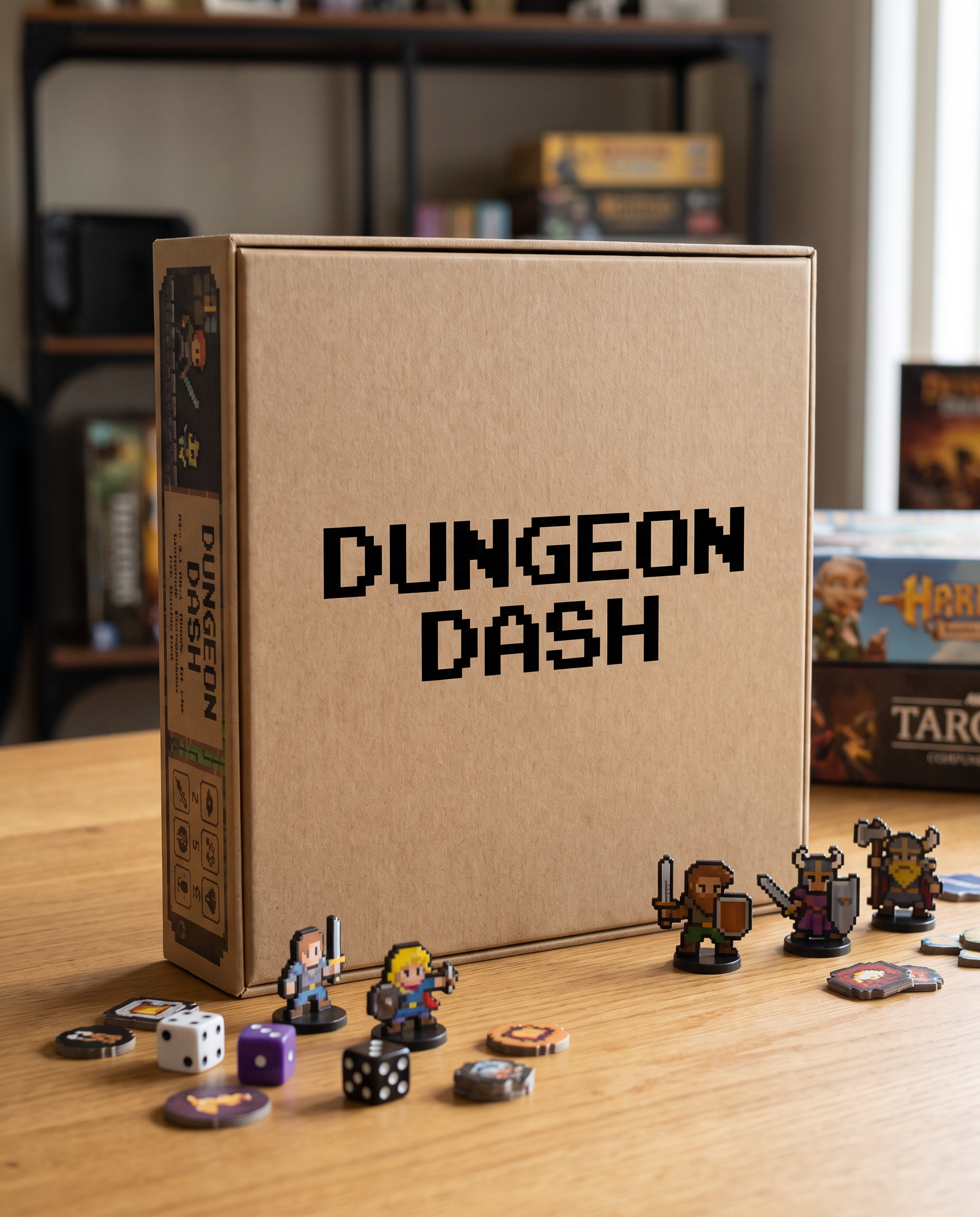 Retro Pixel Font for Board Game Box
