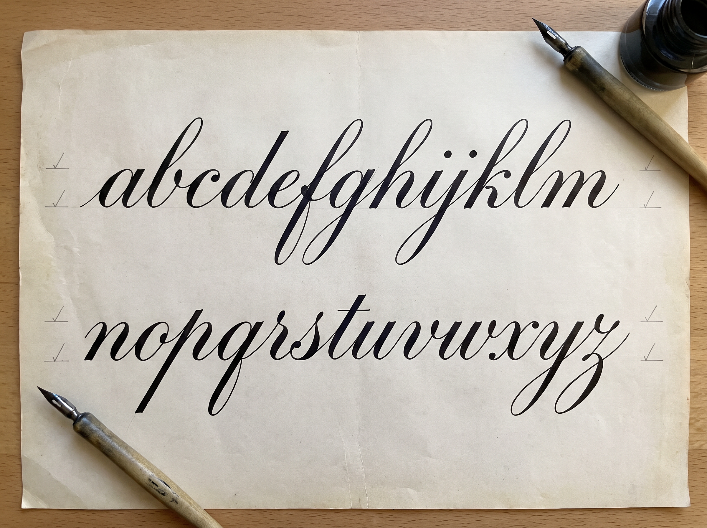 Cursive Title Font for Alphabet