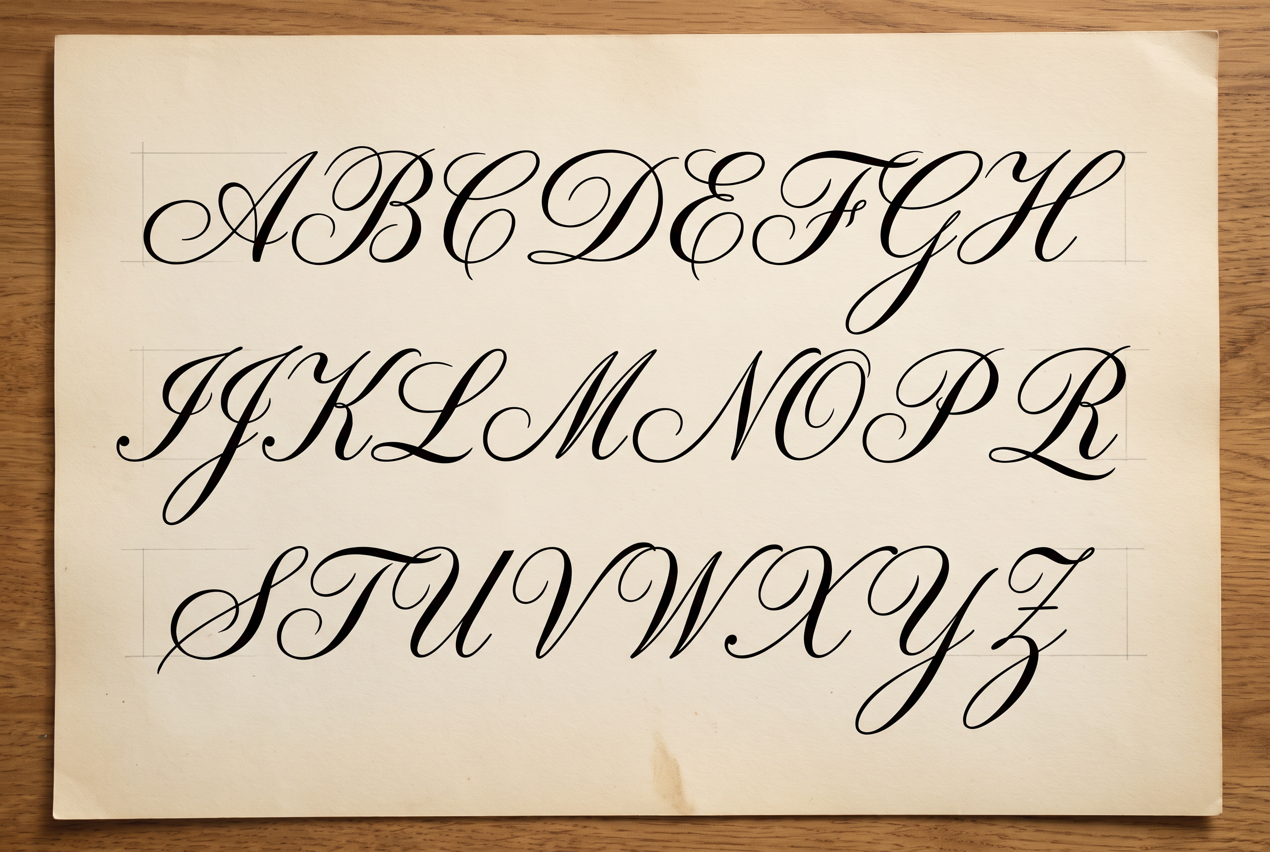Cursive Title Font for Alphabet