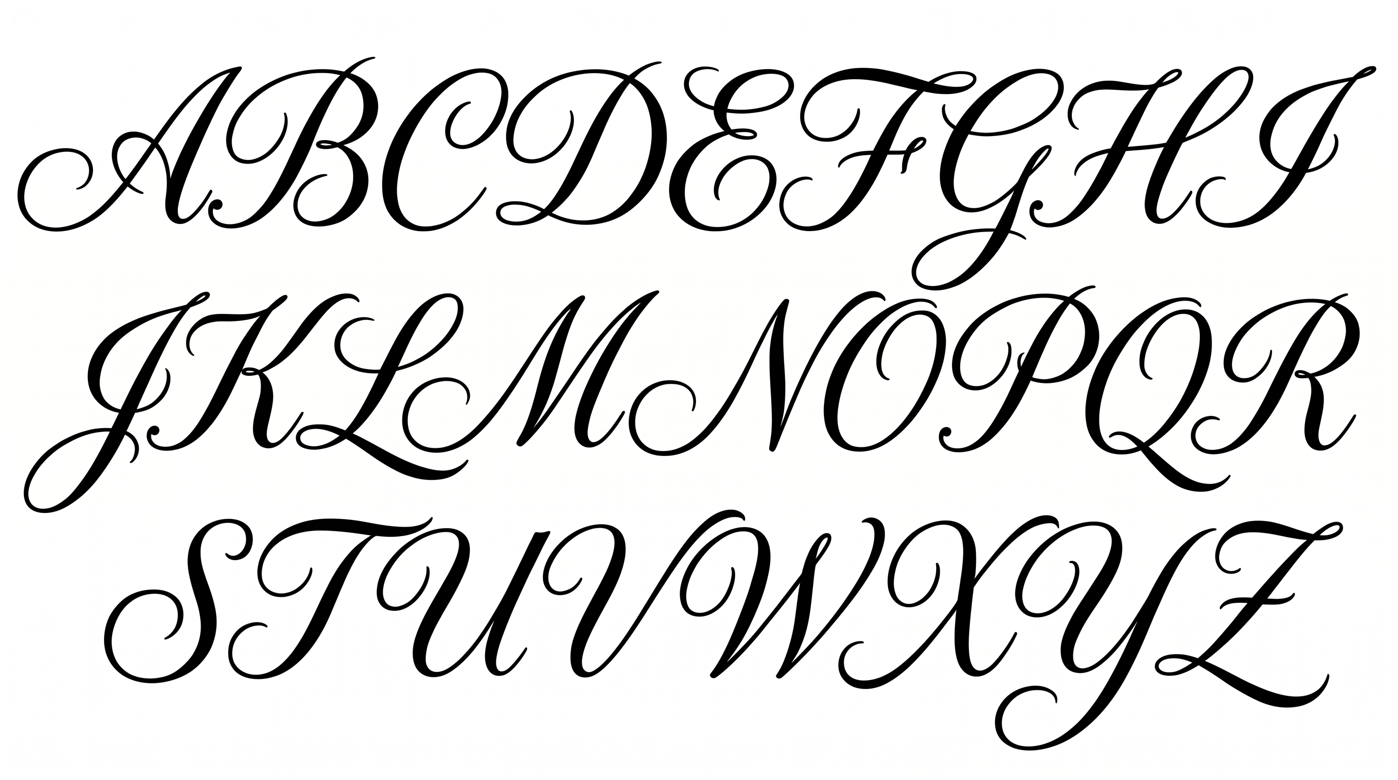 Calligraphy Alphabet Font Generator