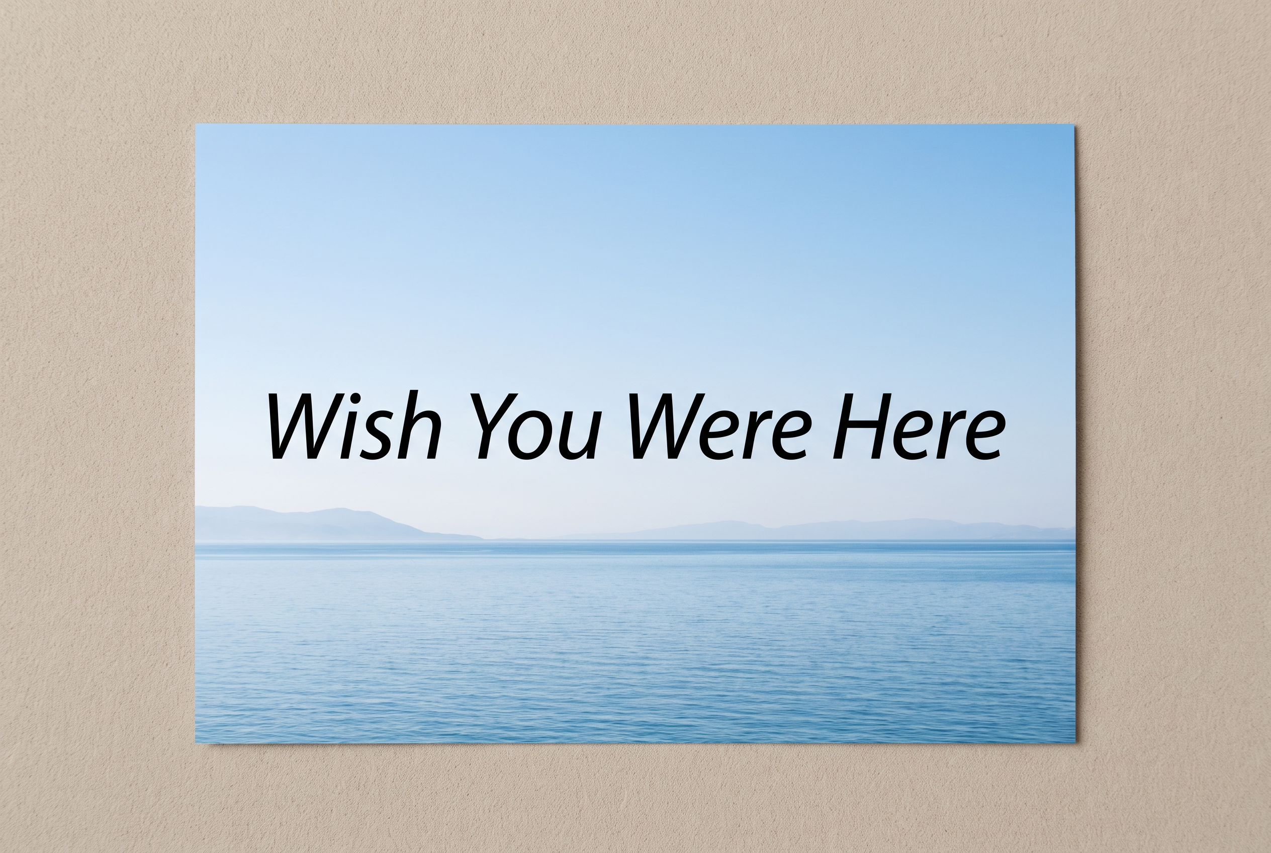 Calibri Italic Font for Postcard