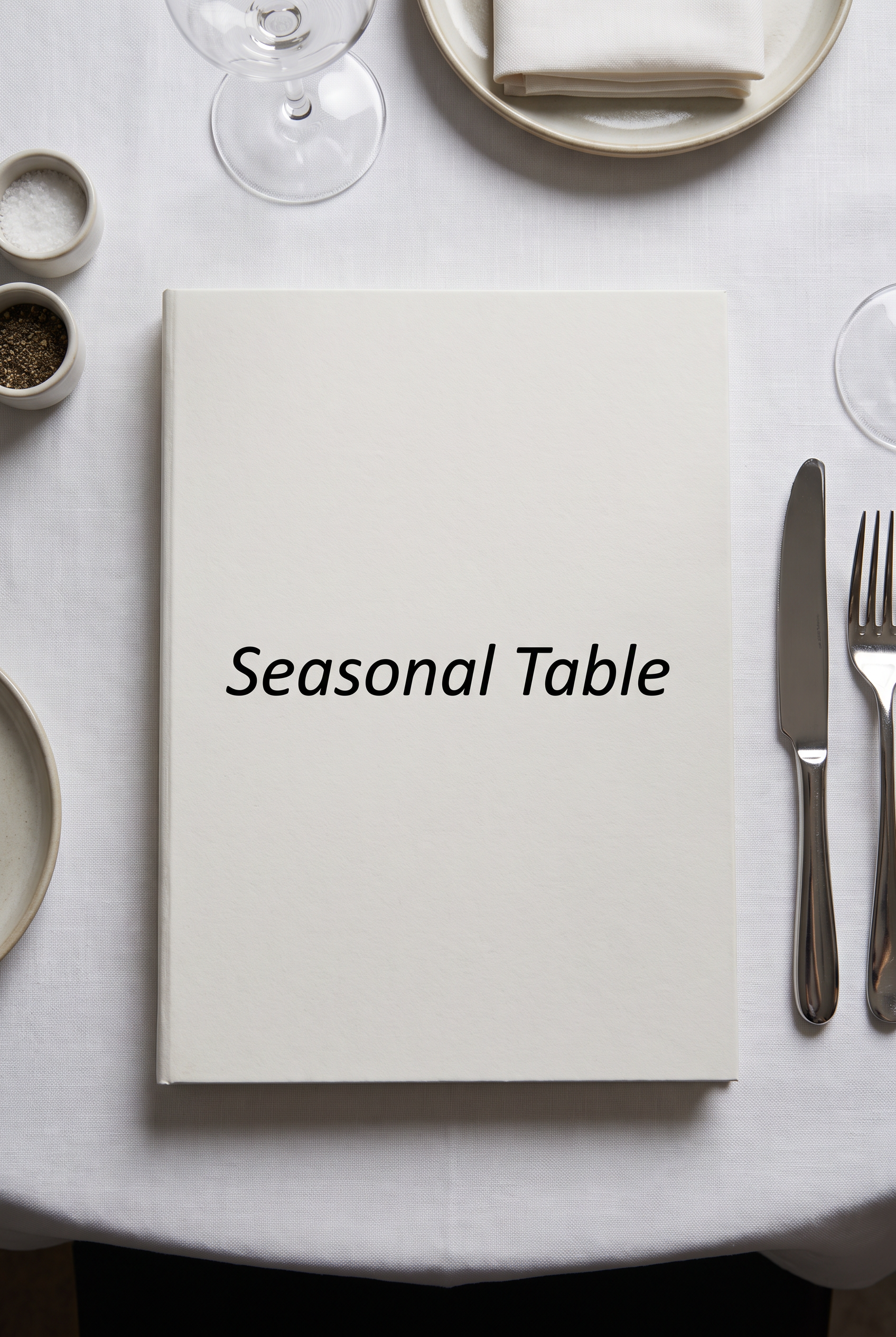 Calibri Italic Font for Menu Cover
