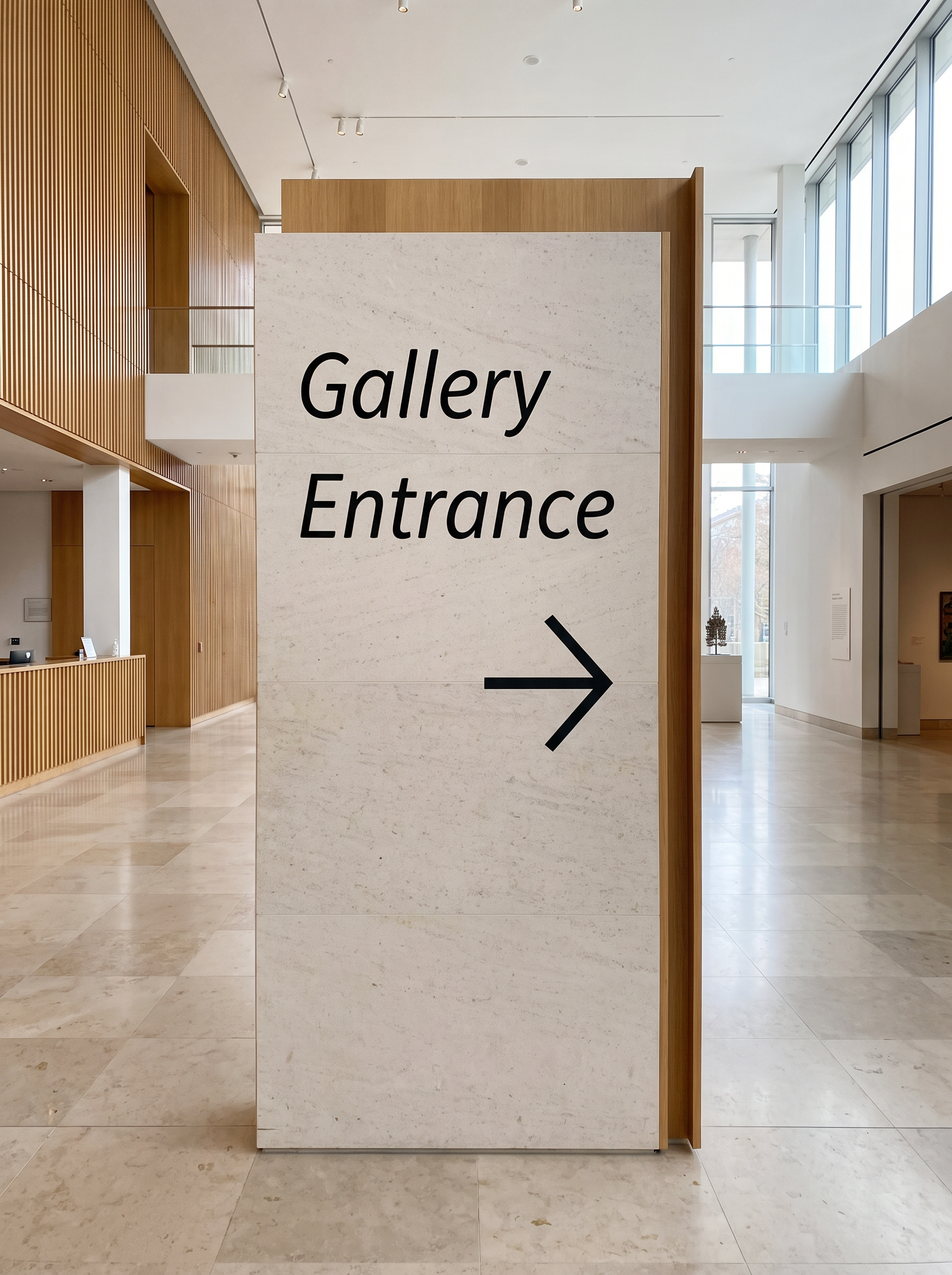 Calibri Italic Font for Wayfinding Sign