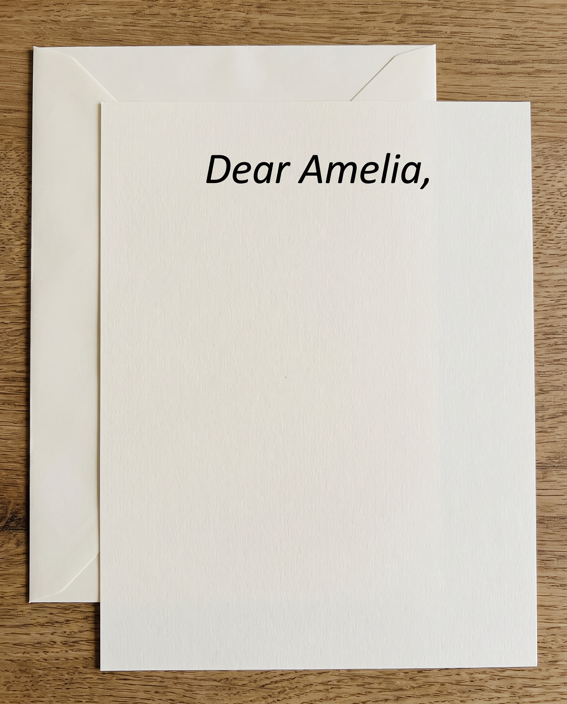 Calibri Italic Font for Letter