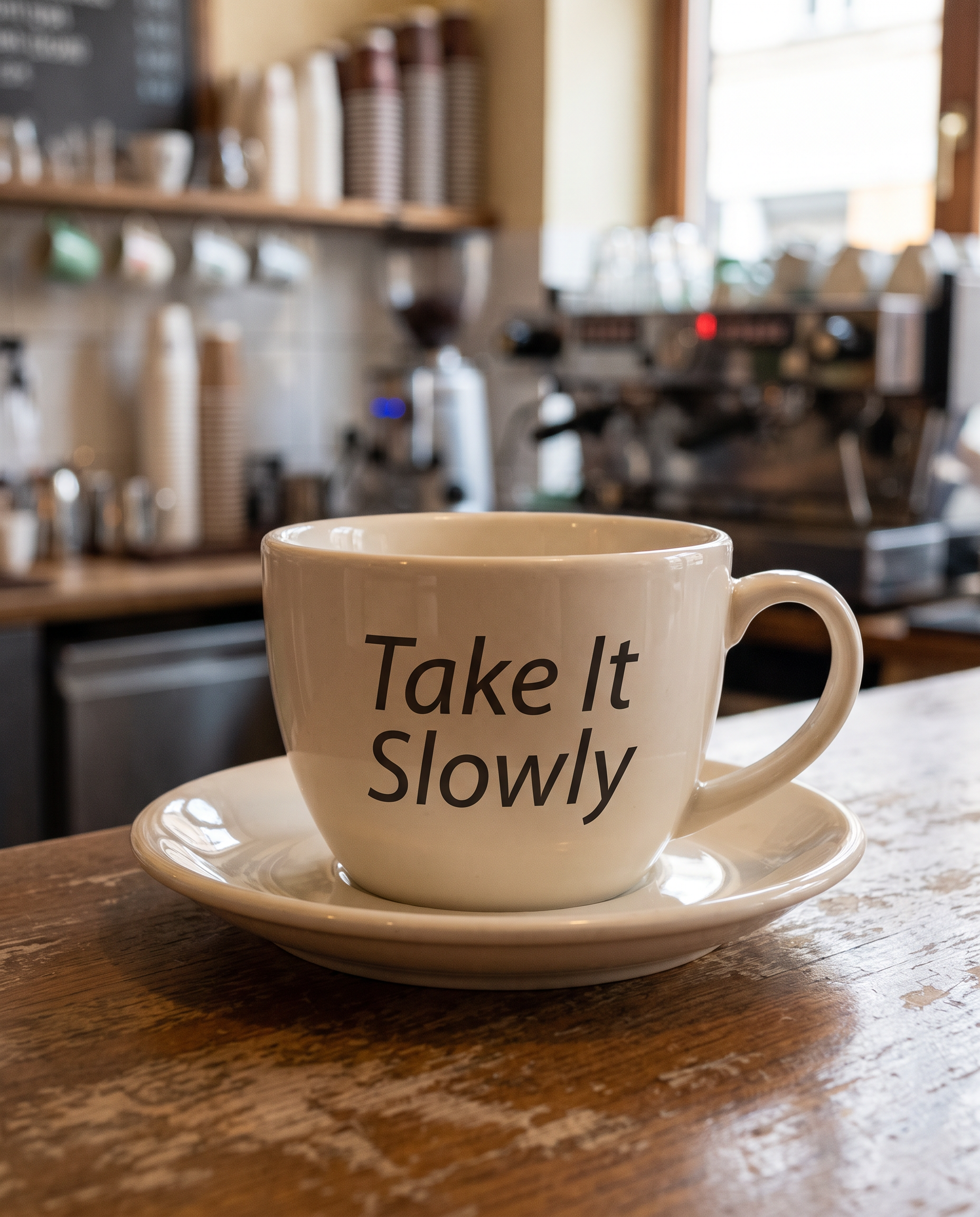 Calibri Italic Font for Coffee Cup