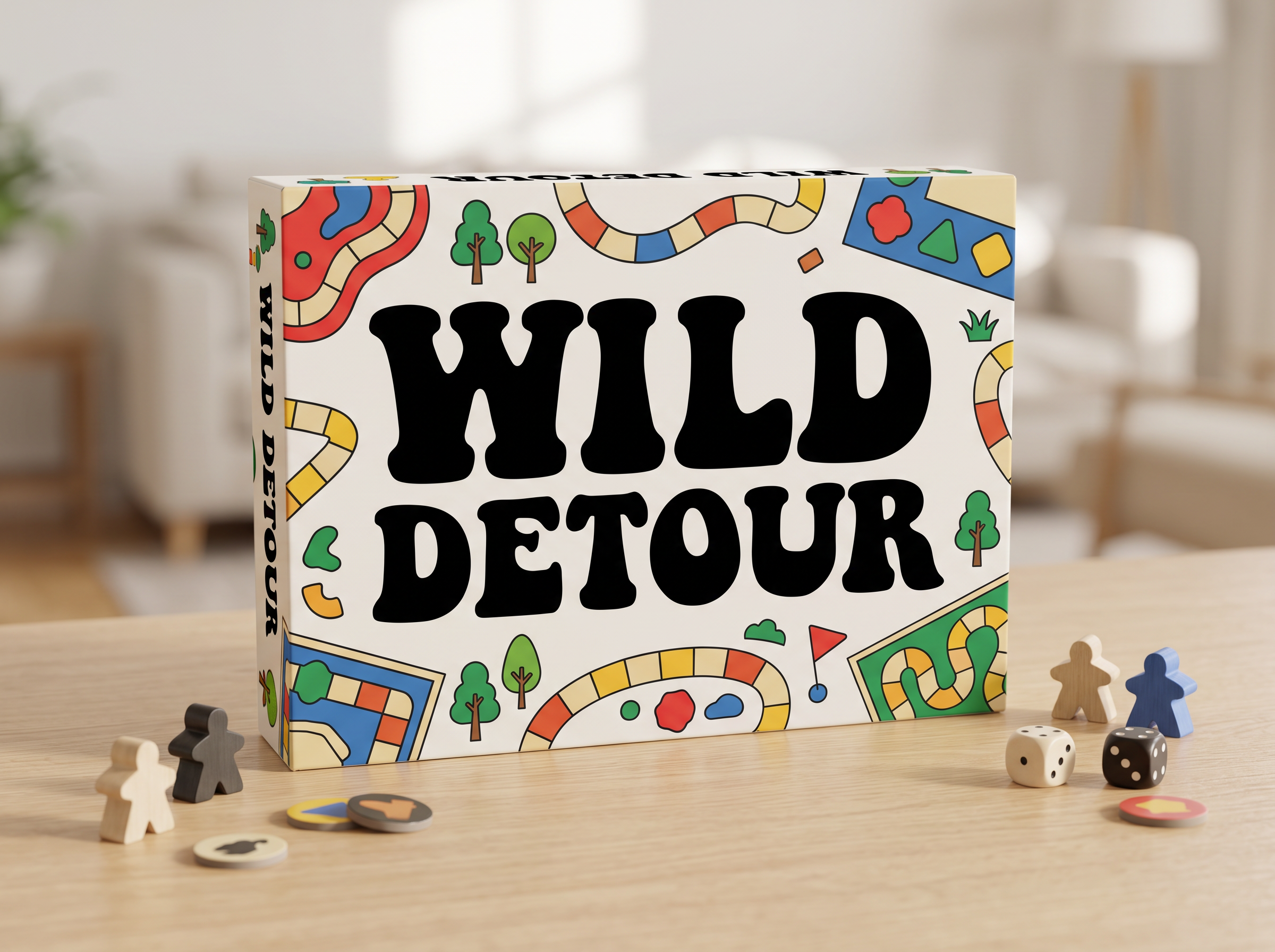 Retro Letters Font for Board Game Box