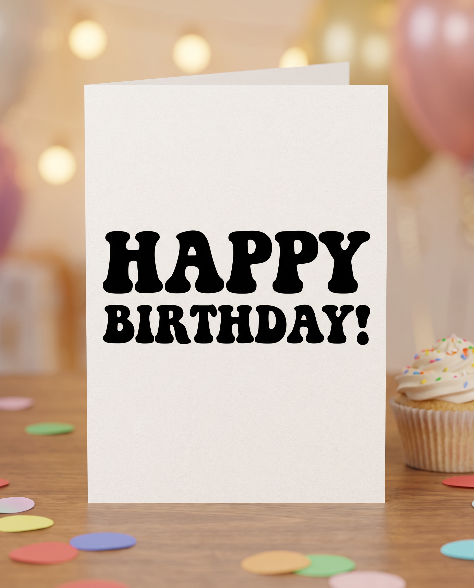 Retro Letters Font for Happy Birthday