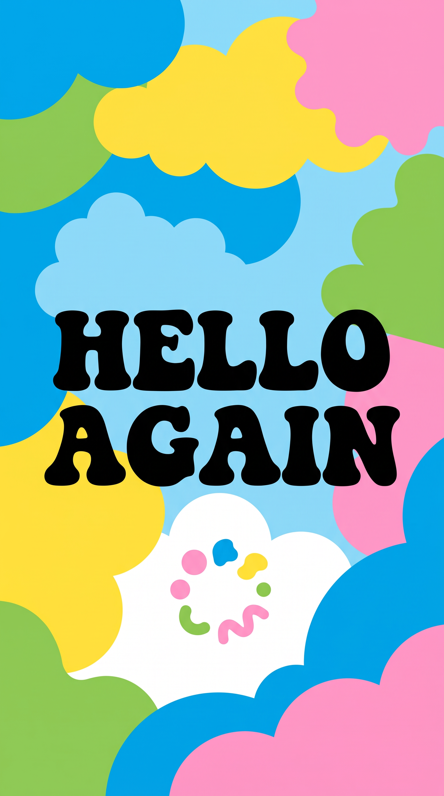 Retro Letters Font for Mobile App Splash Screen