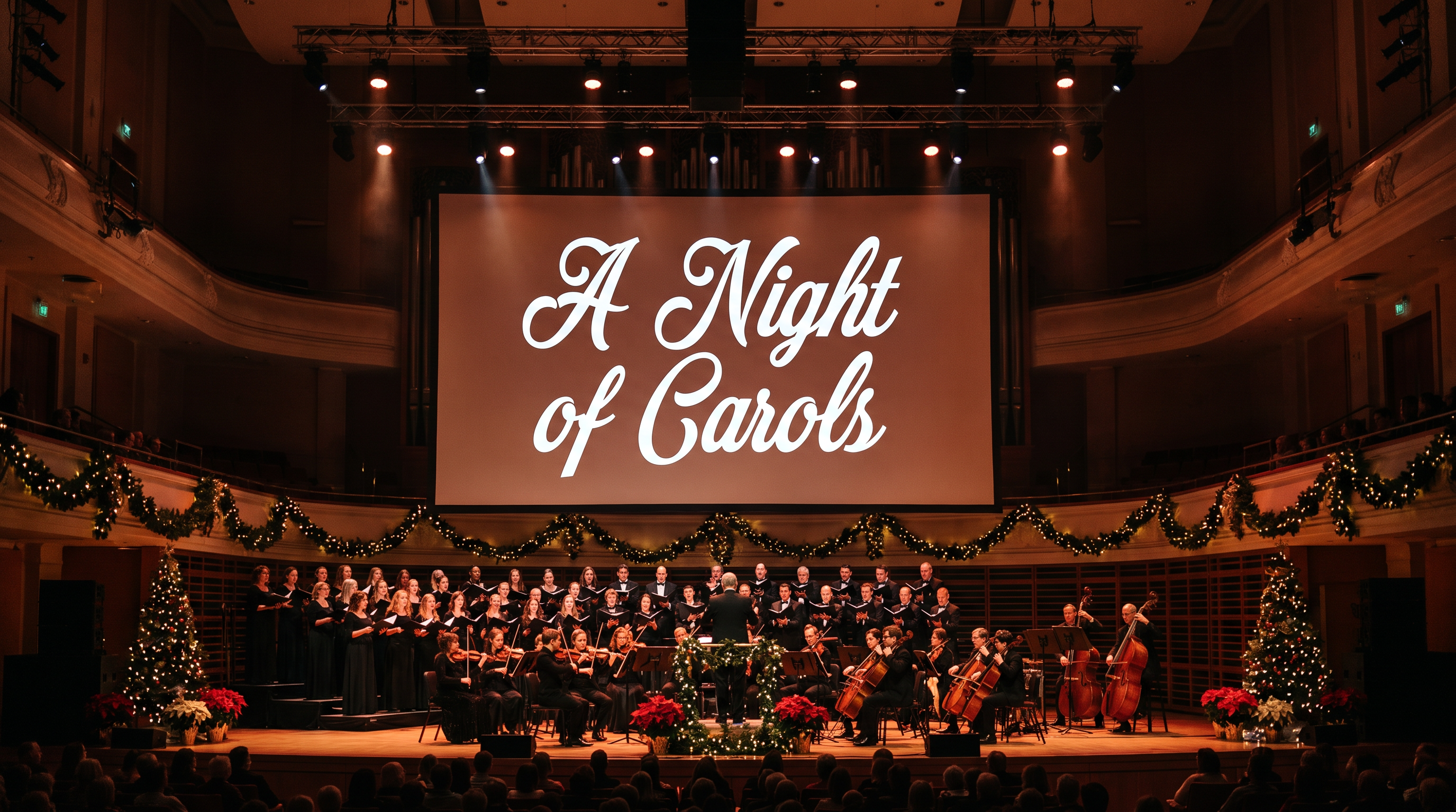 Christmas Writing Font for Stage Projection