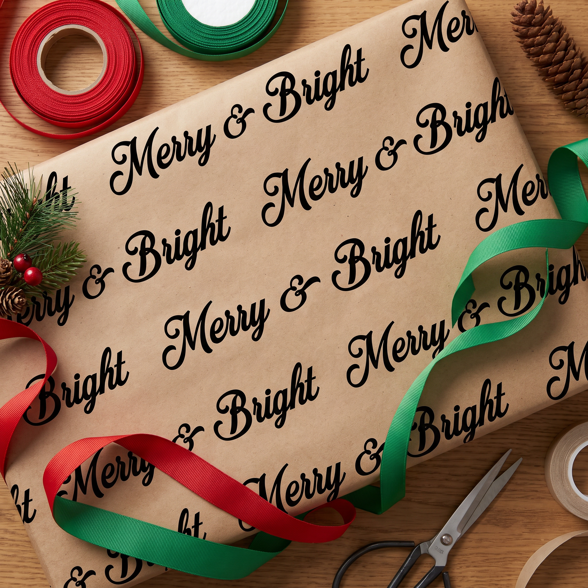 Christmas Writing Font for Gift Wrap