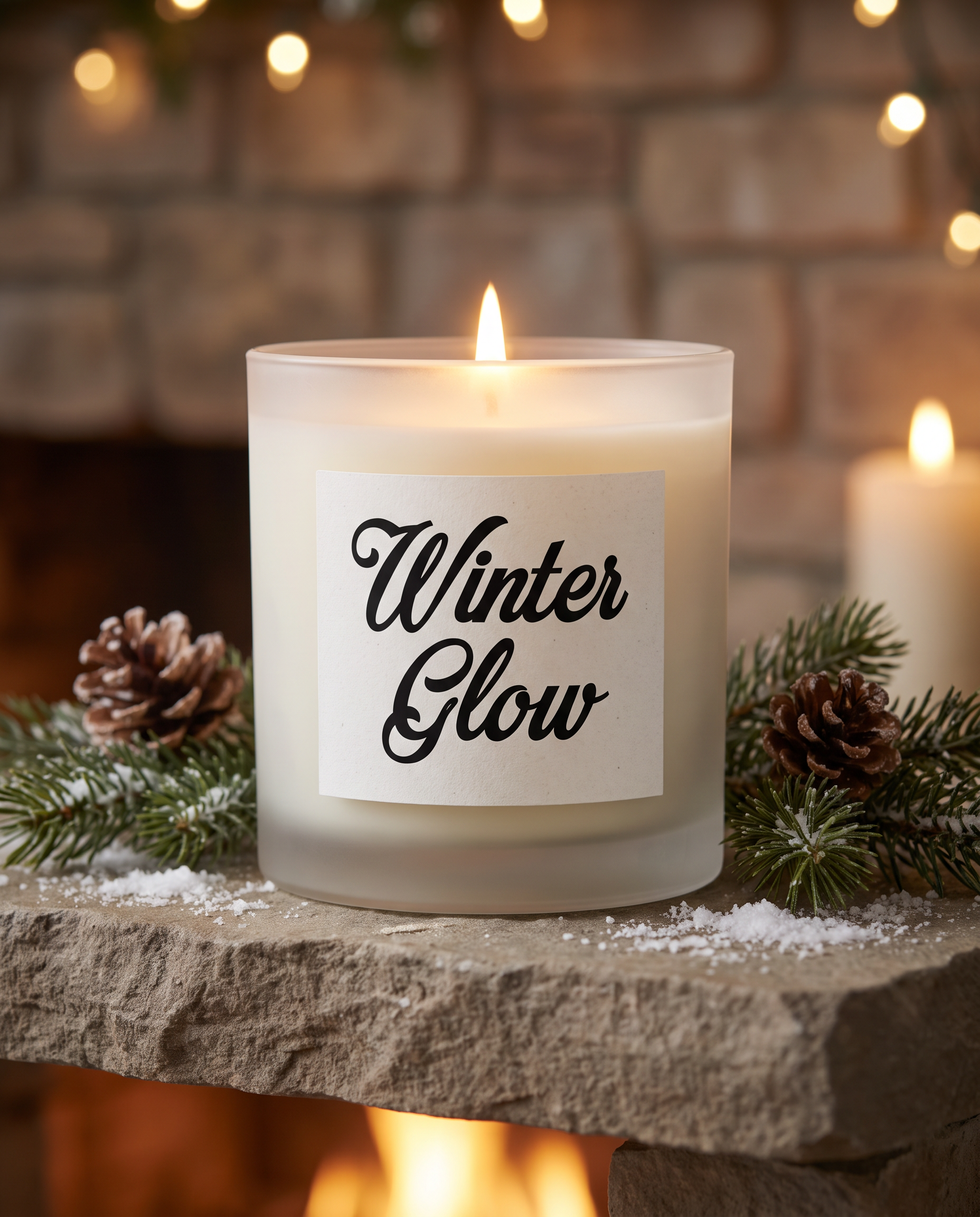 Christmas Writing Font for Candle Label