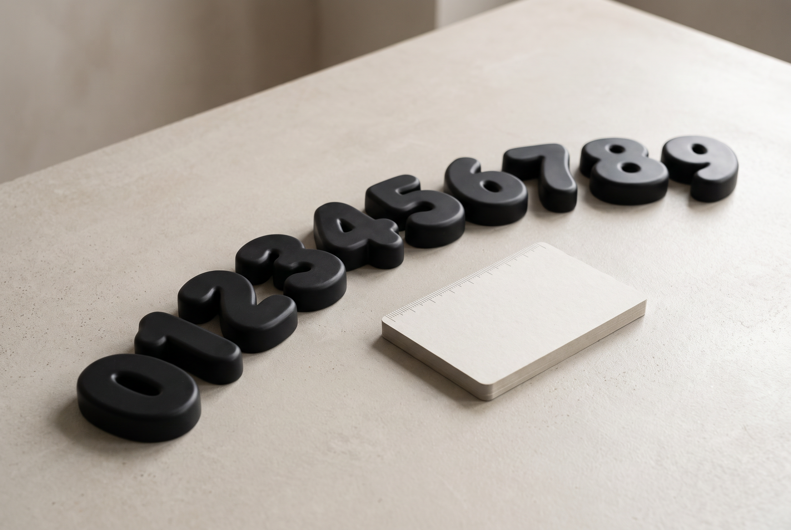 Bubble Numbers Font for Number