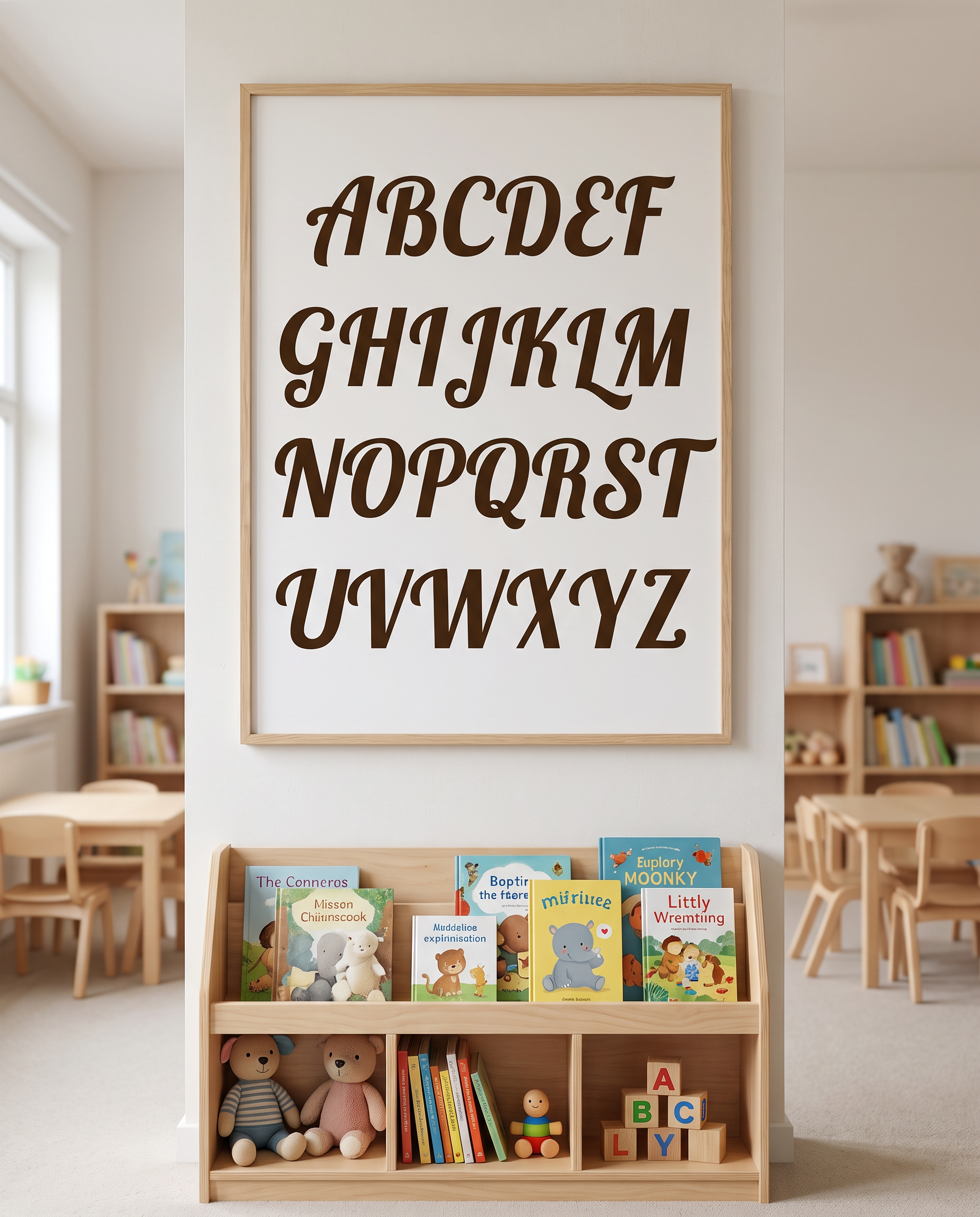 Cursive Poster Font for Alphabet