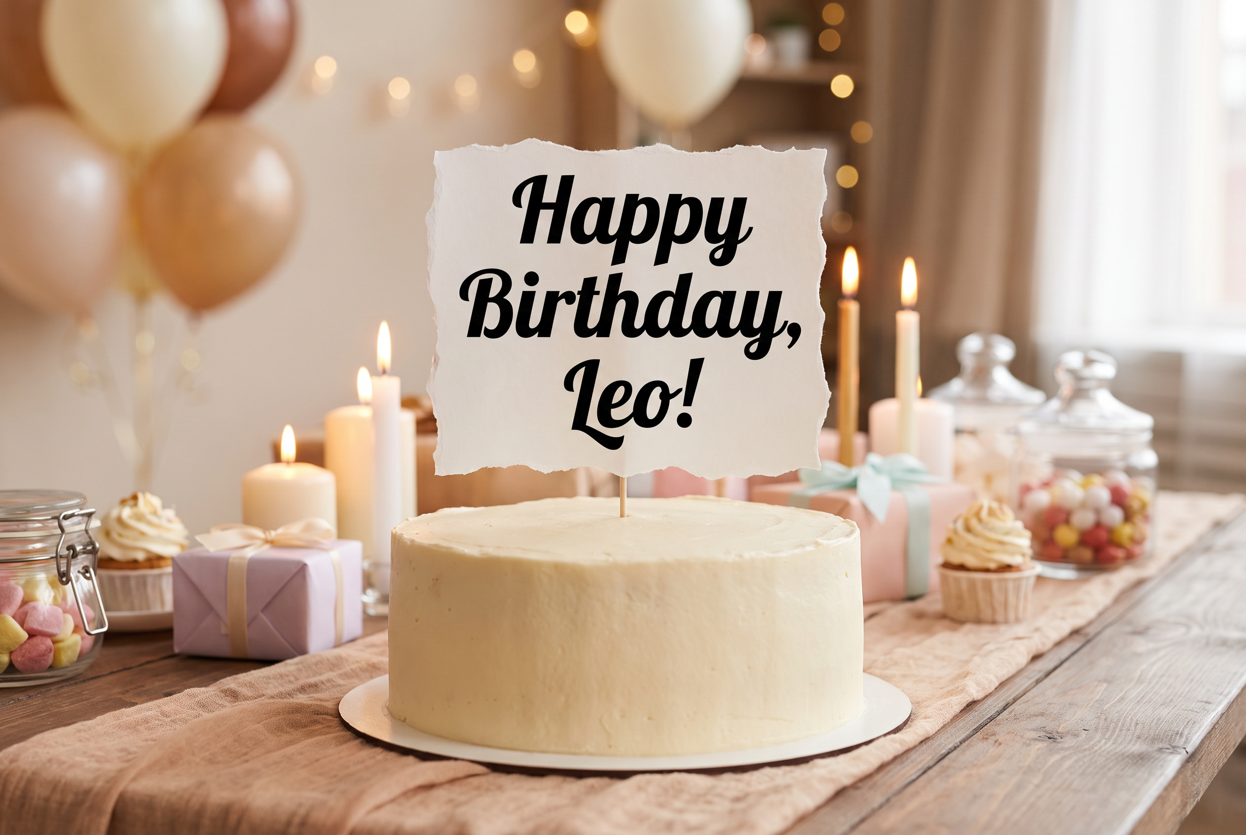 Cursive Poster Font for Happy Birthday