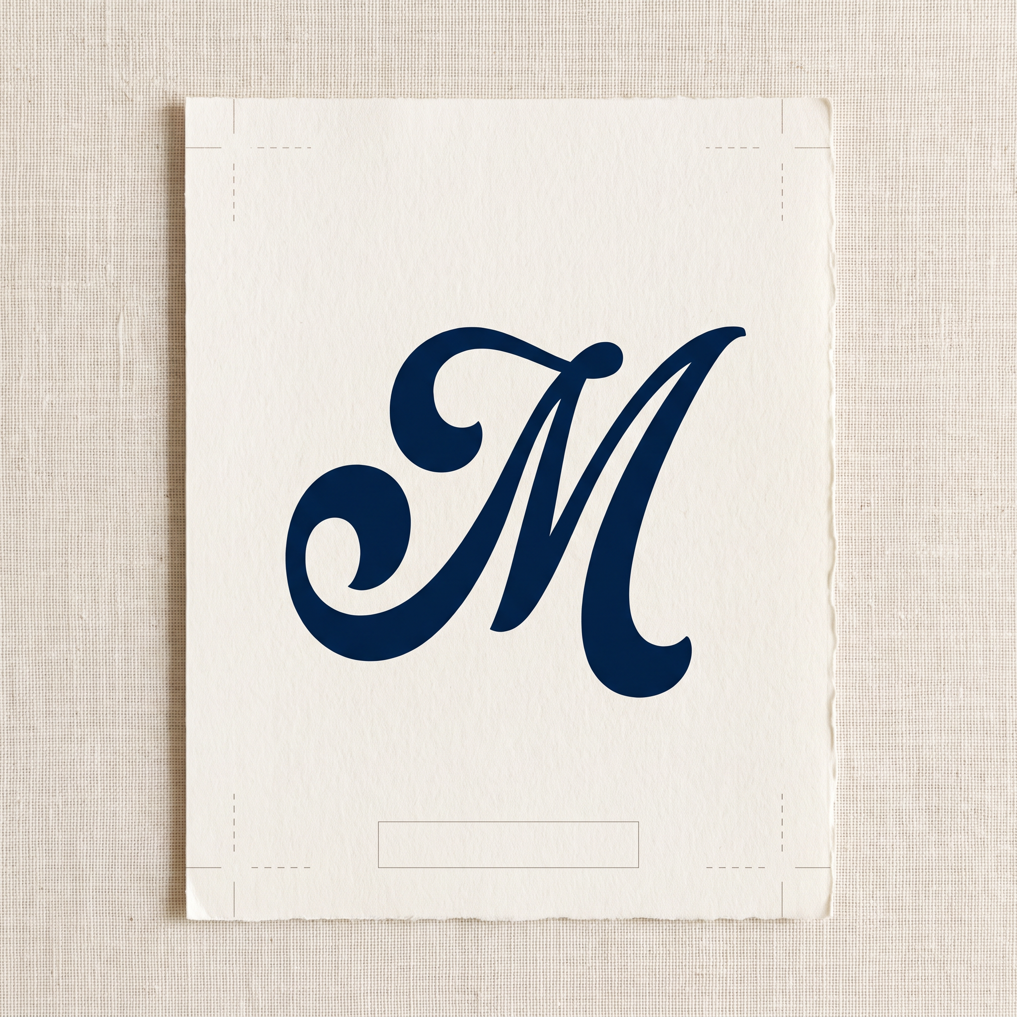 Bold Cursive Font for Letter