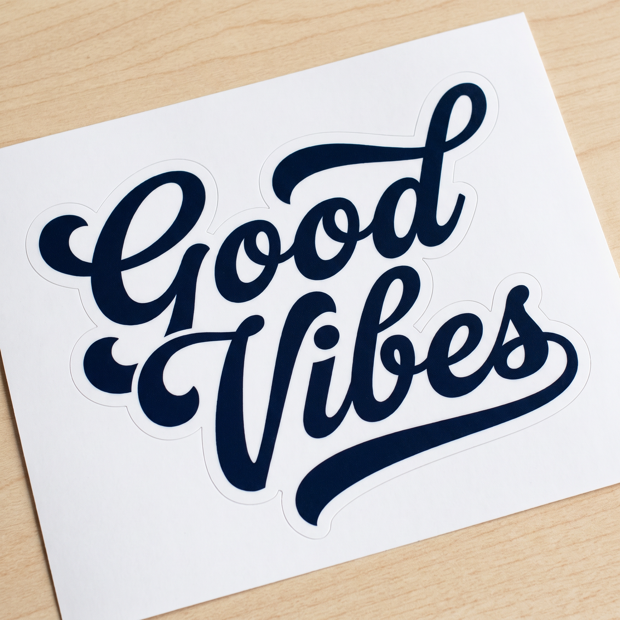 Bold Cursive Font for Sticker