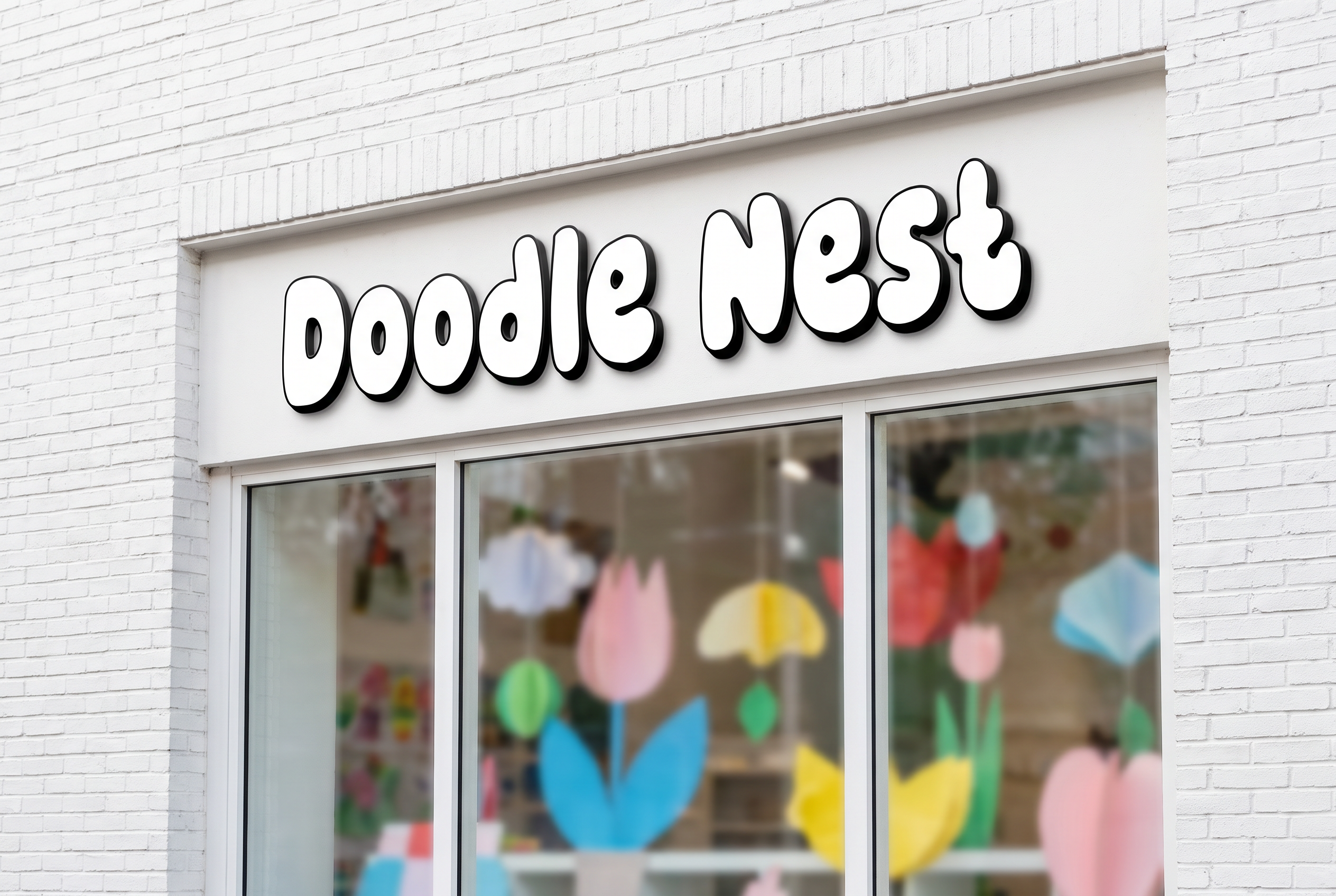 Cute Bubble Font for Logo