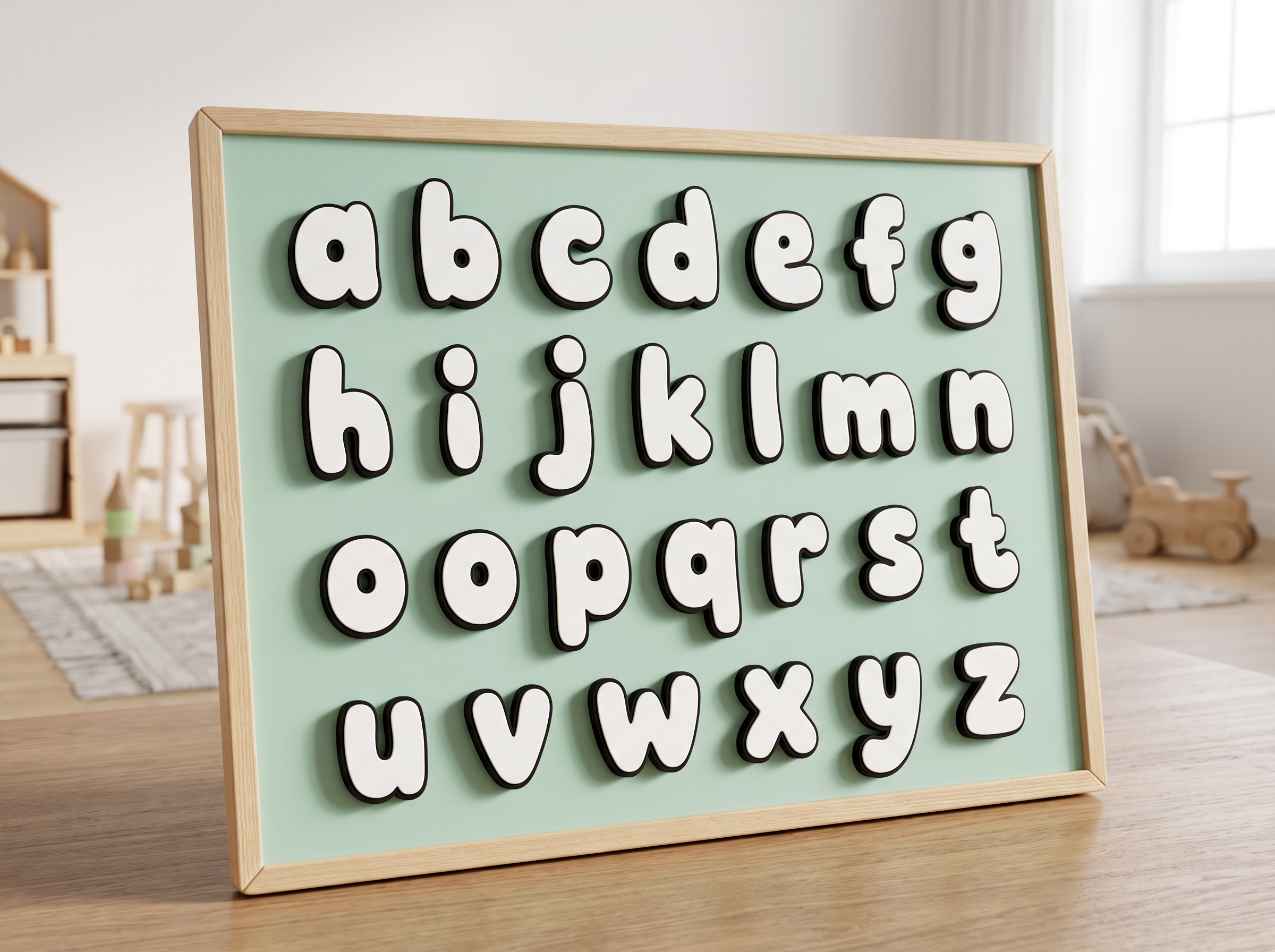 Cute Bubble Font for Alphabet