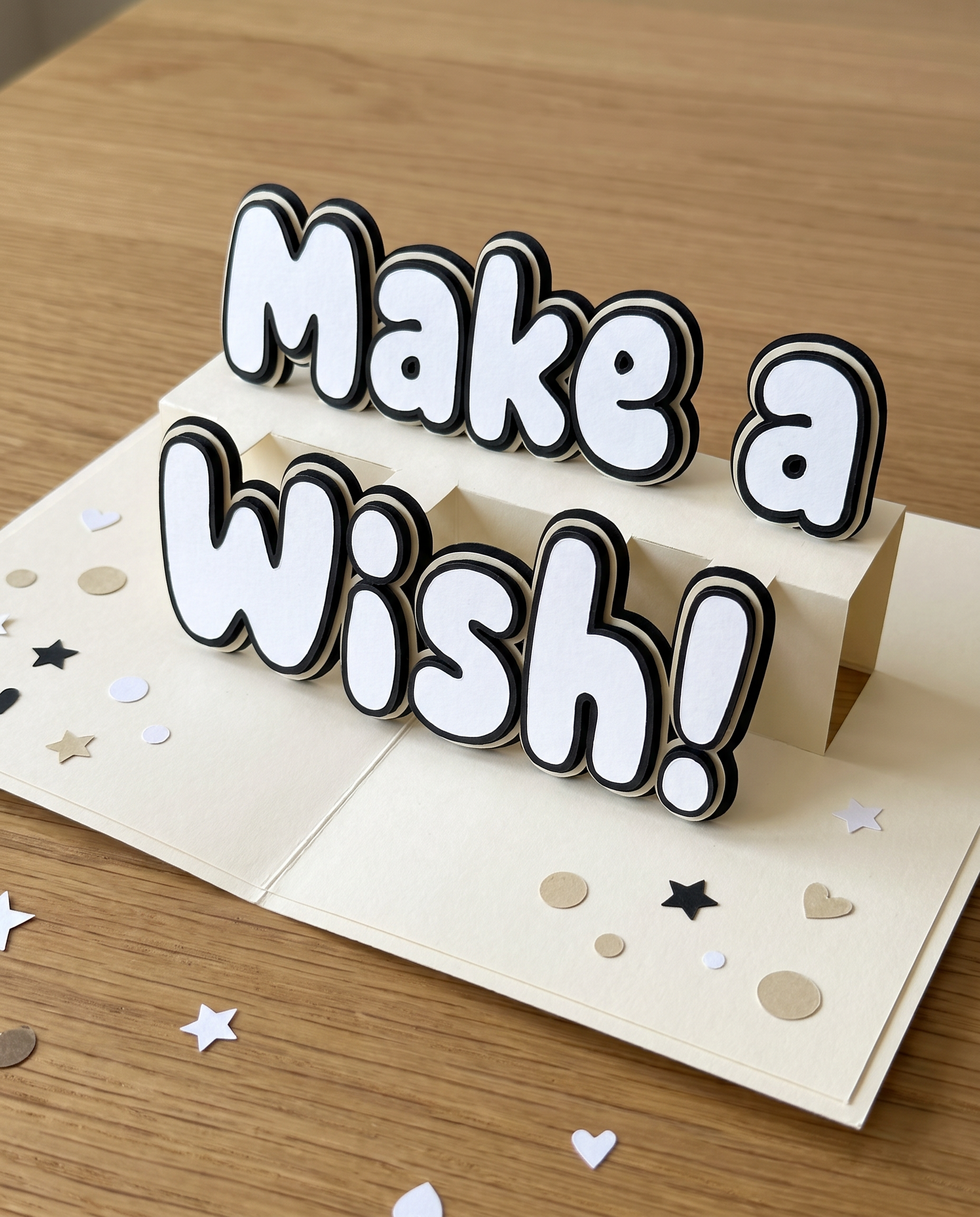 Cute Bubble Font for Happy Birthday