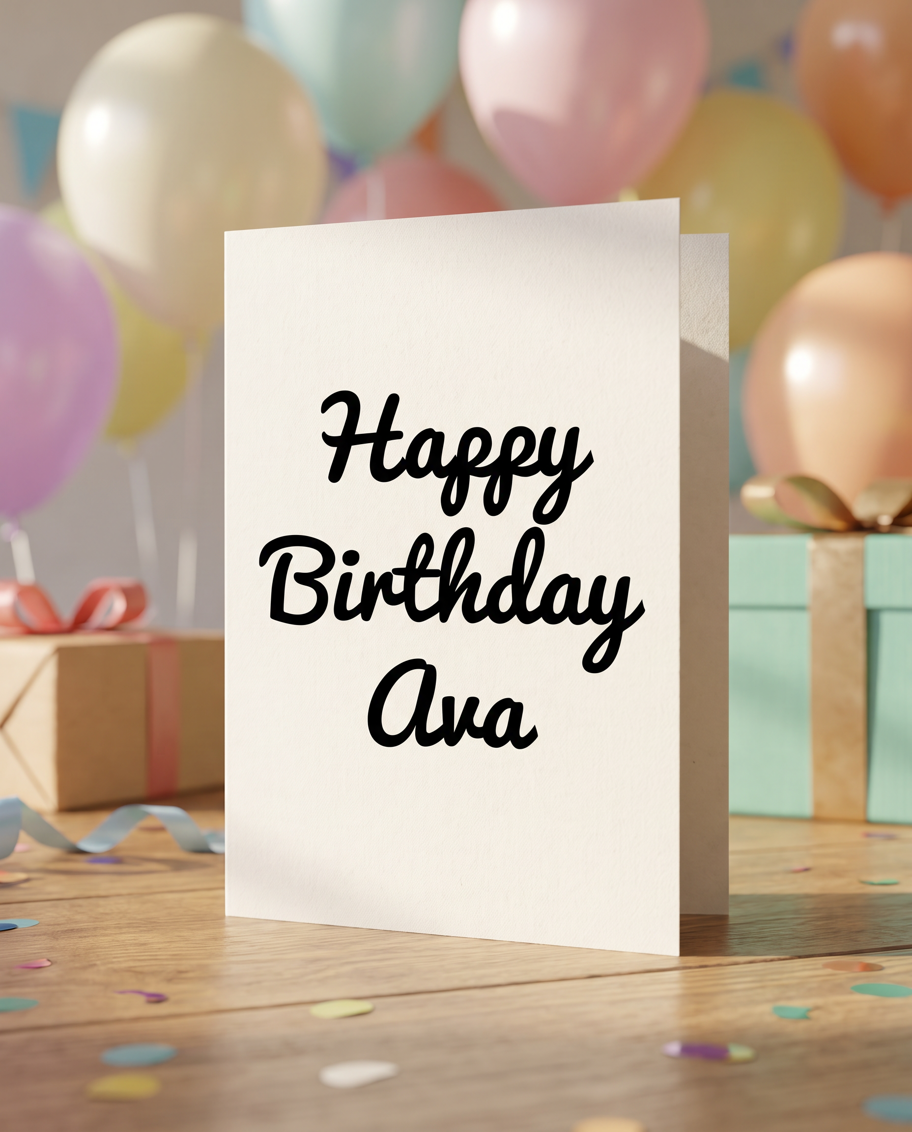 Cursive Banner Font for Happy Birthday