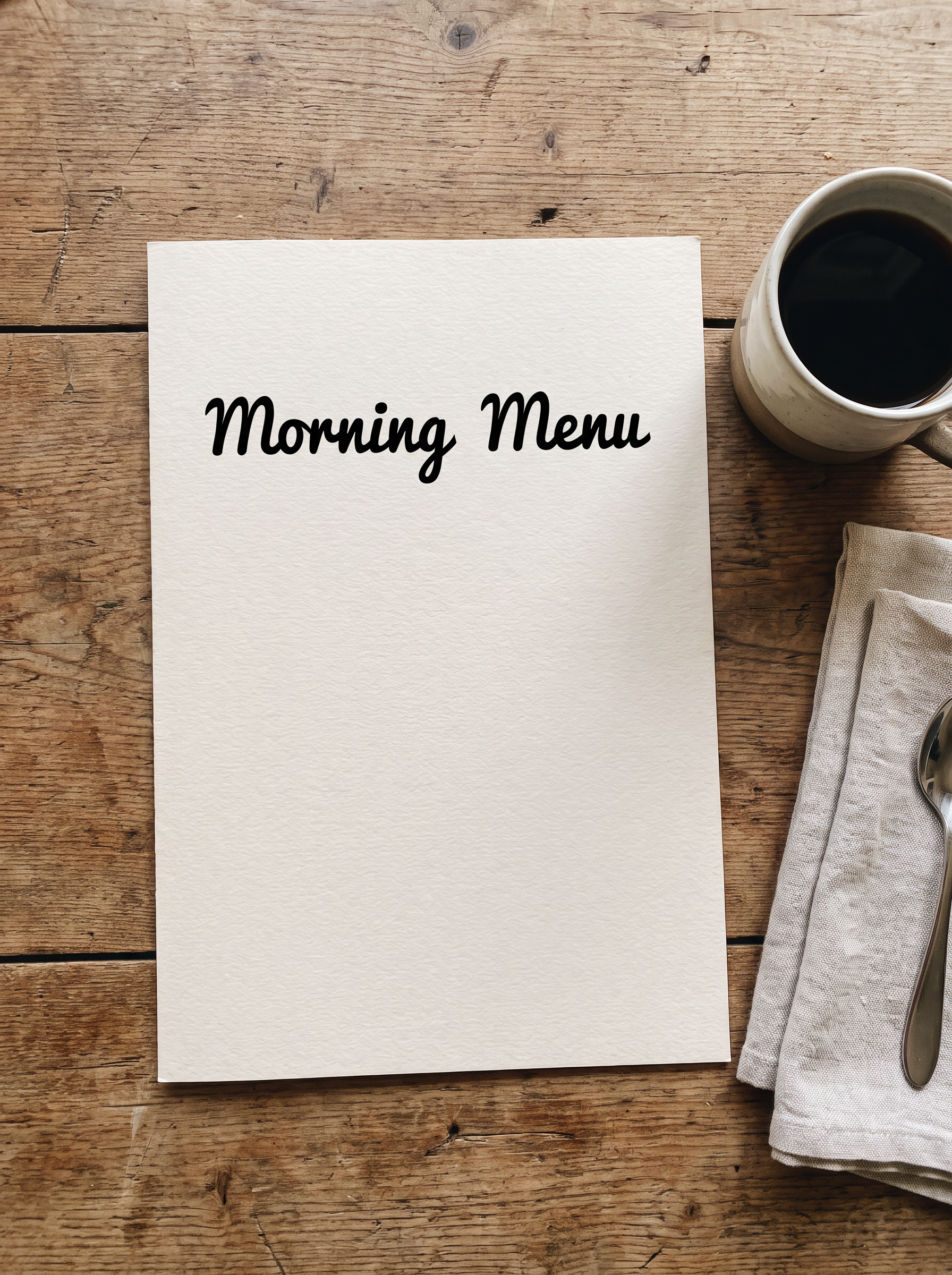 Cursive Banner Font for Menu