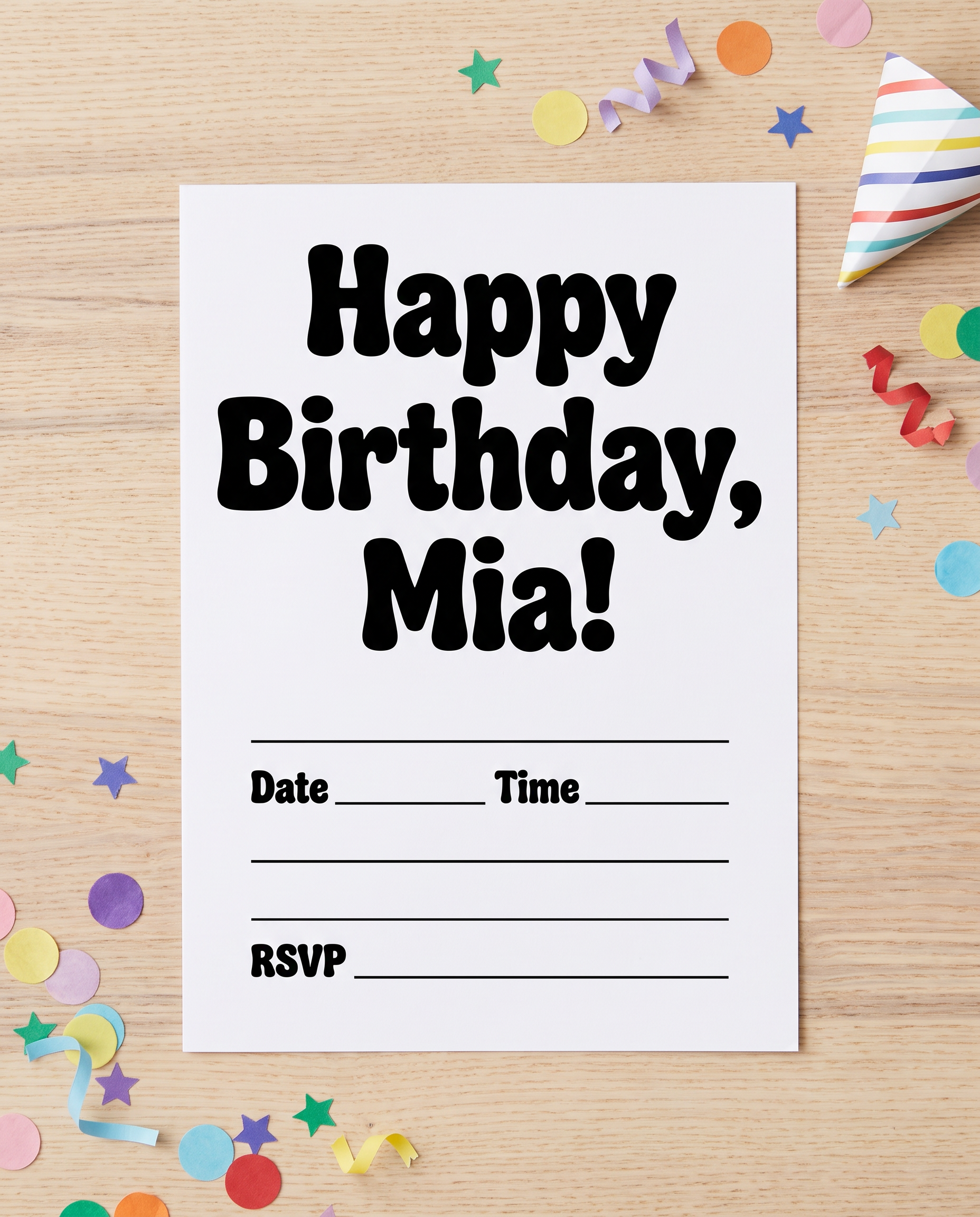 Bubble Text Font for Happy Birthday