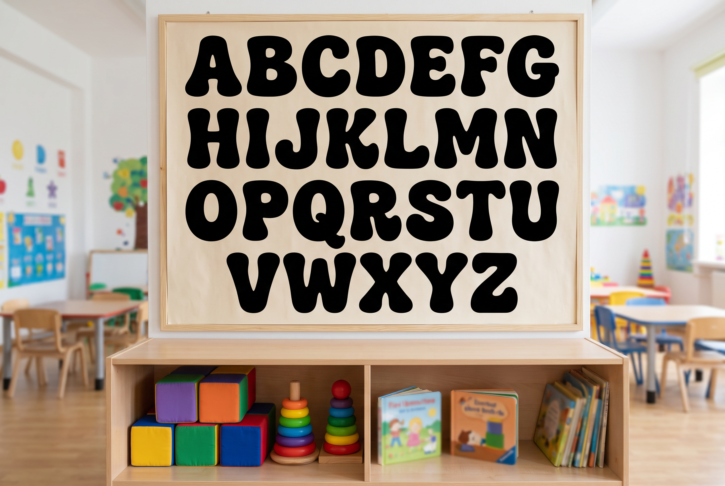 Bubble Text Font for Alphabet