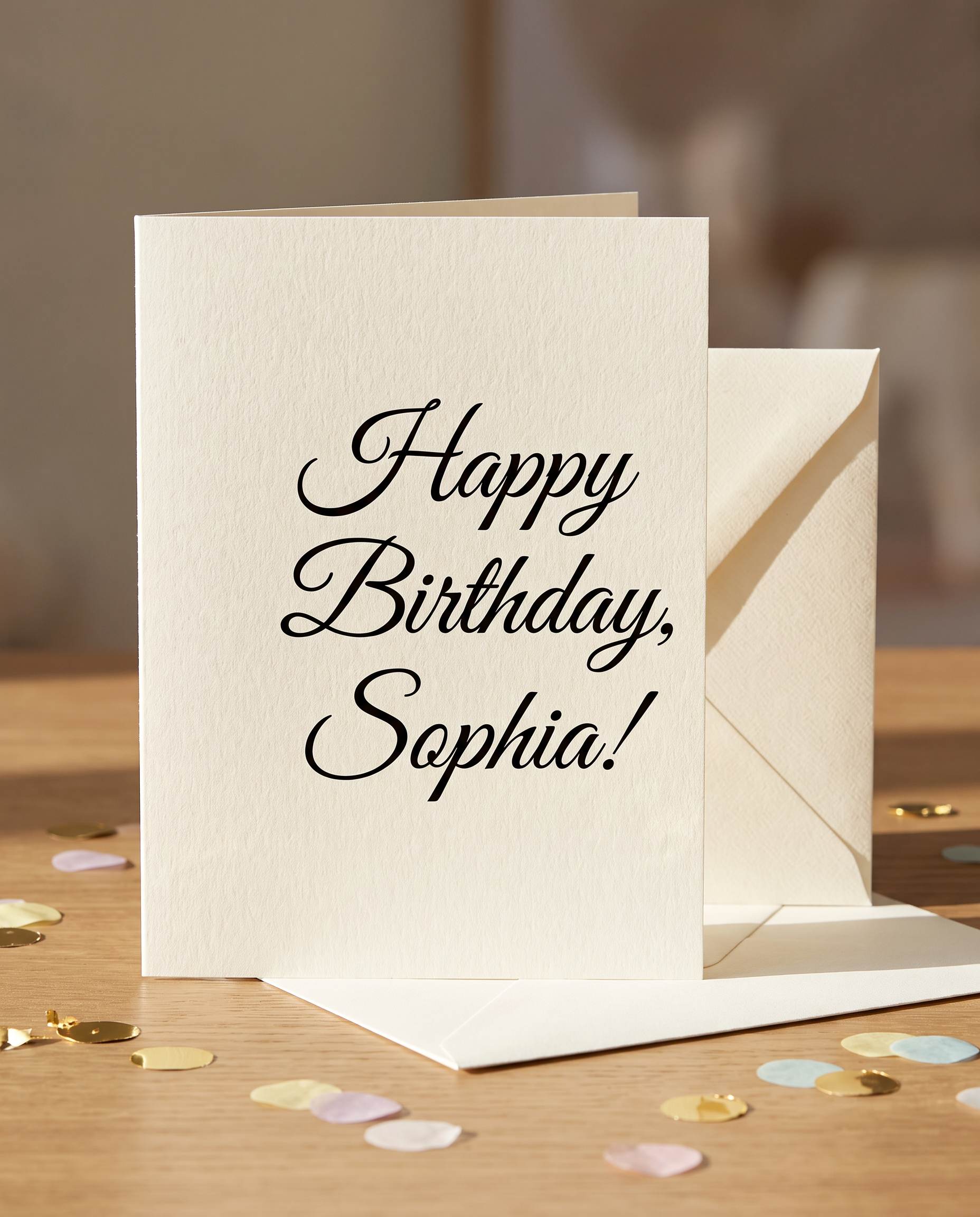 Calligraphy Font Letters for Happy Birthday