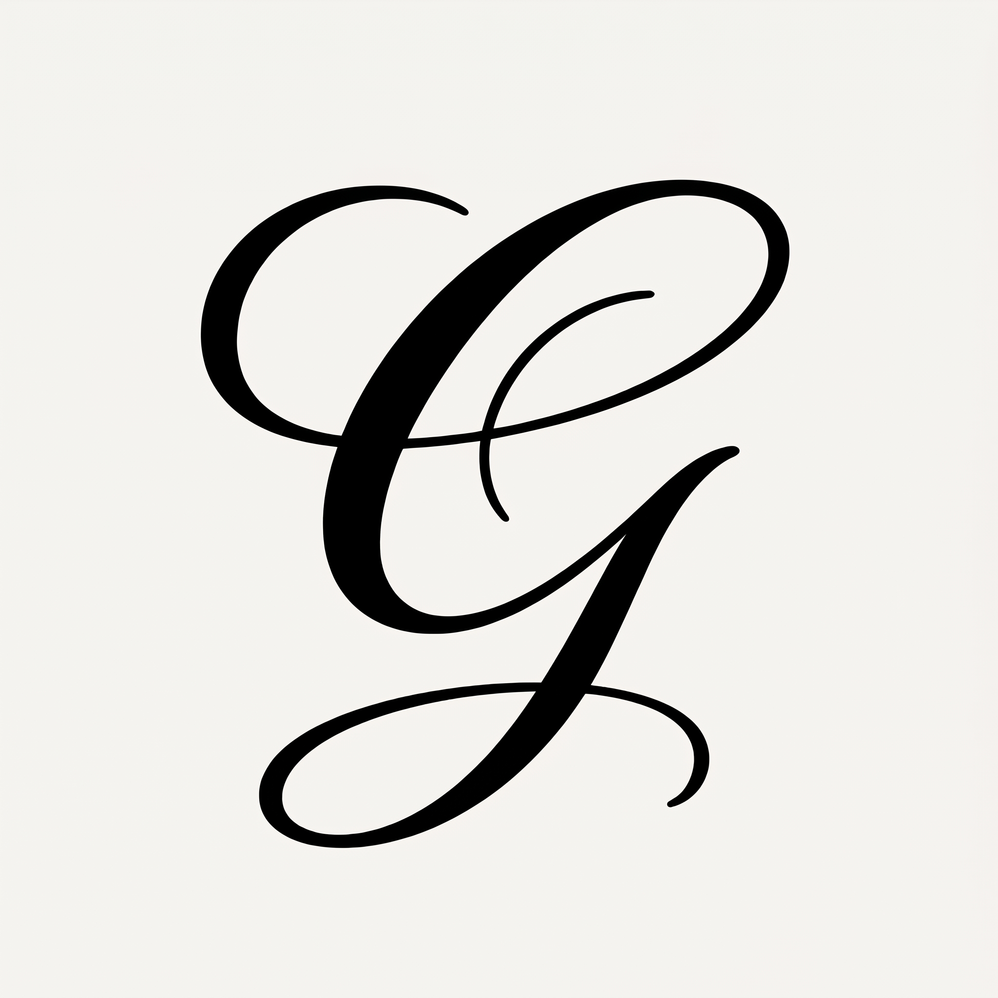 Calligraphy Font Letters for Letter