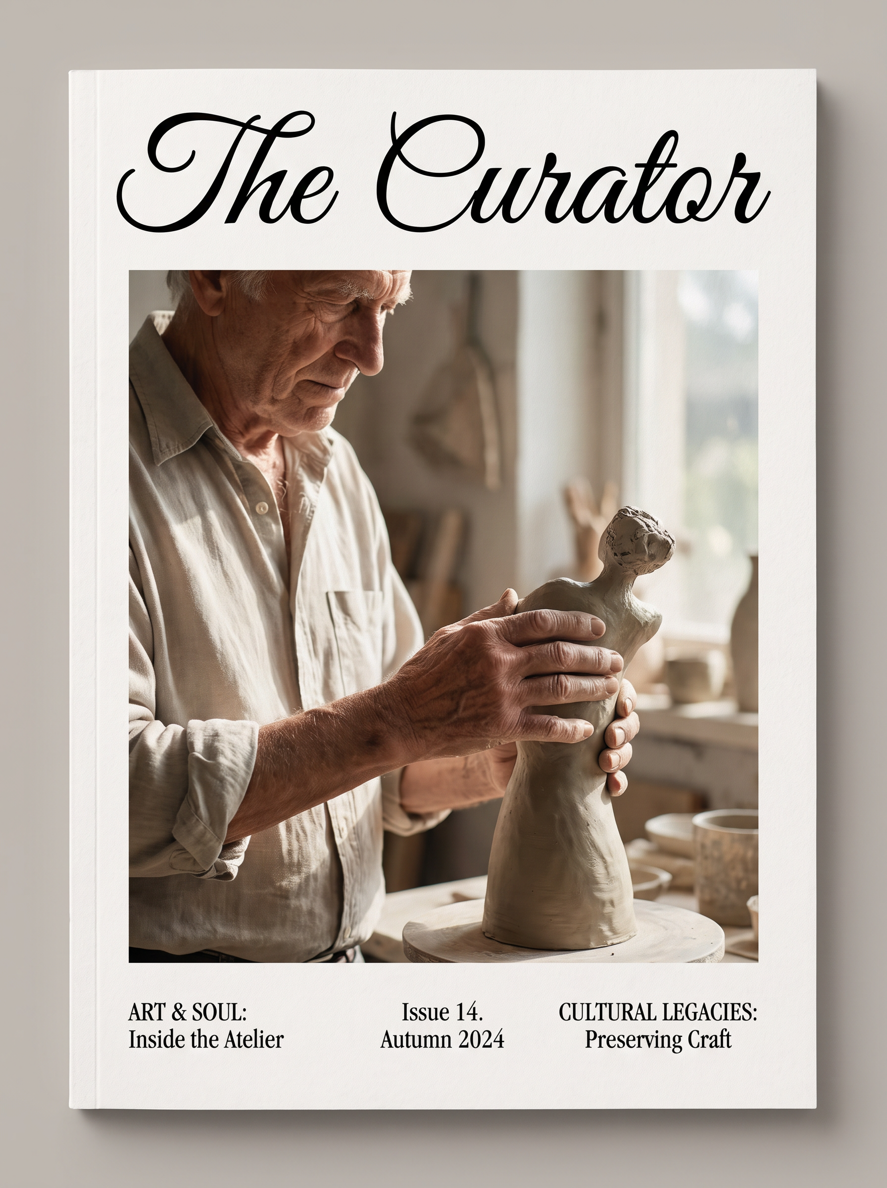 Calligraphy Font Letters for Editorial Masthead
