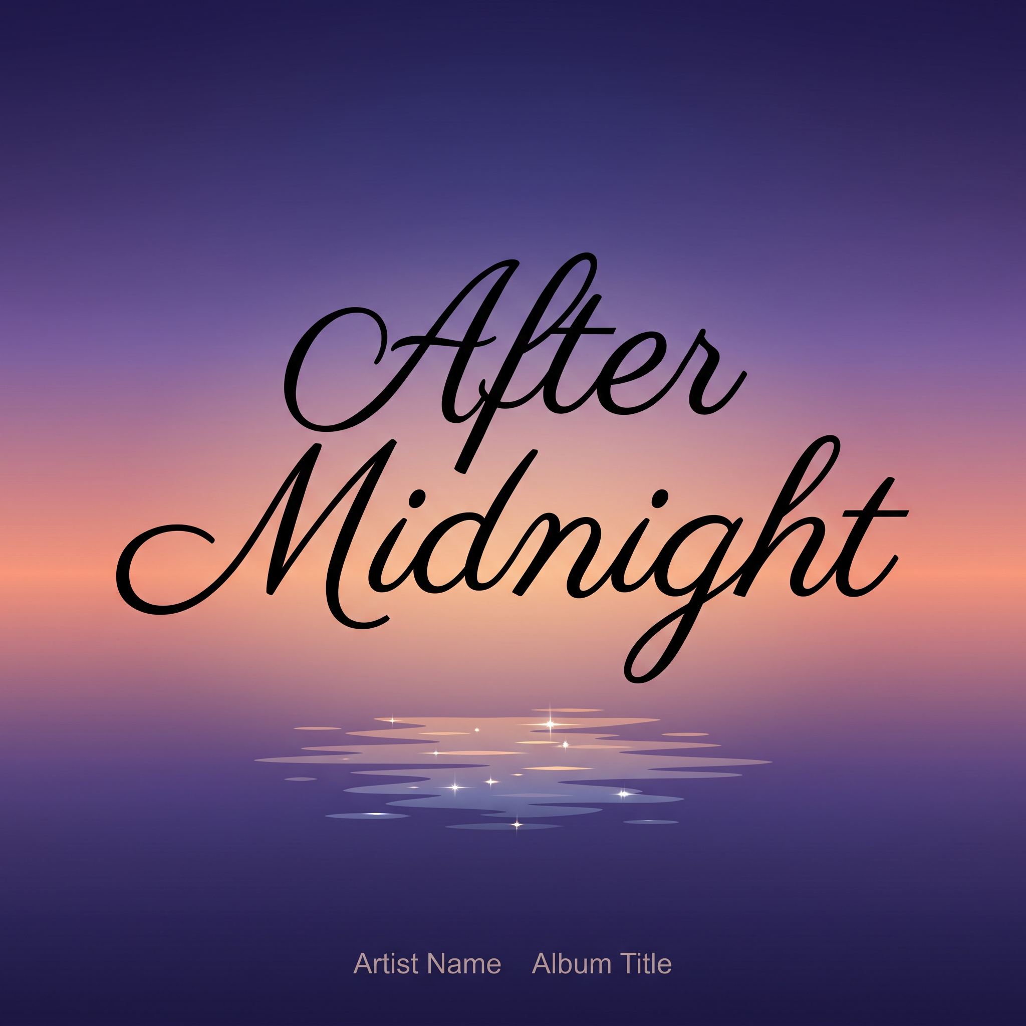 Calligraphy Font Letters for Album Cover