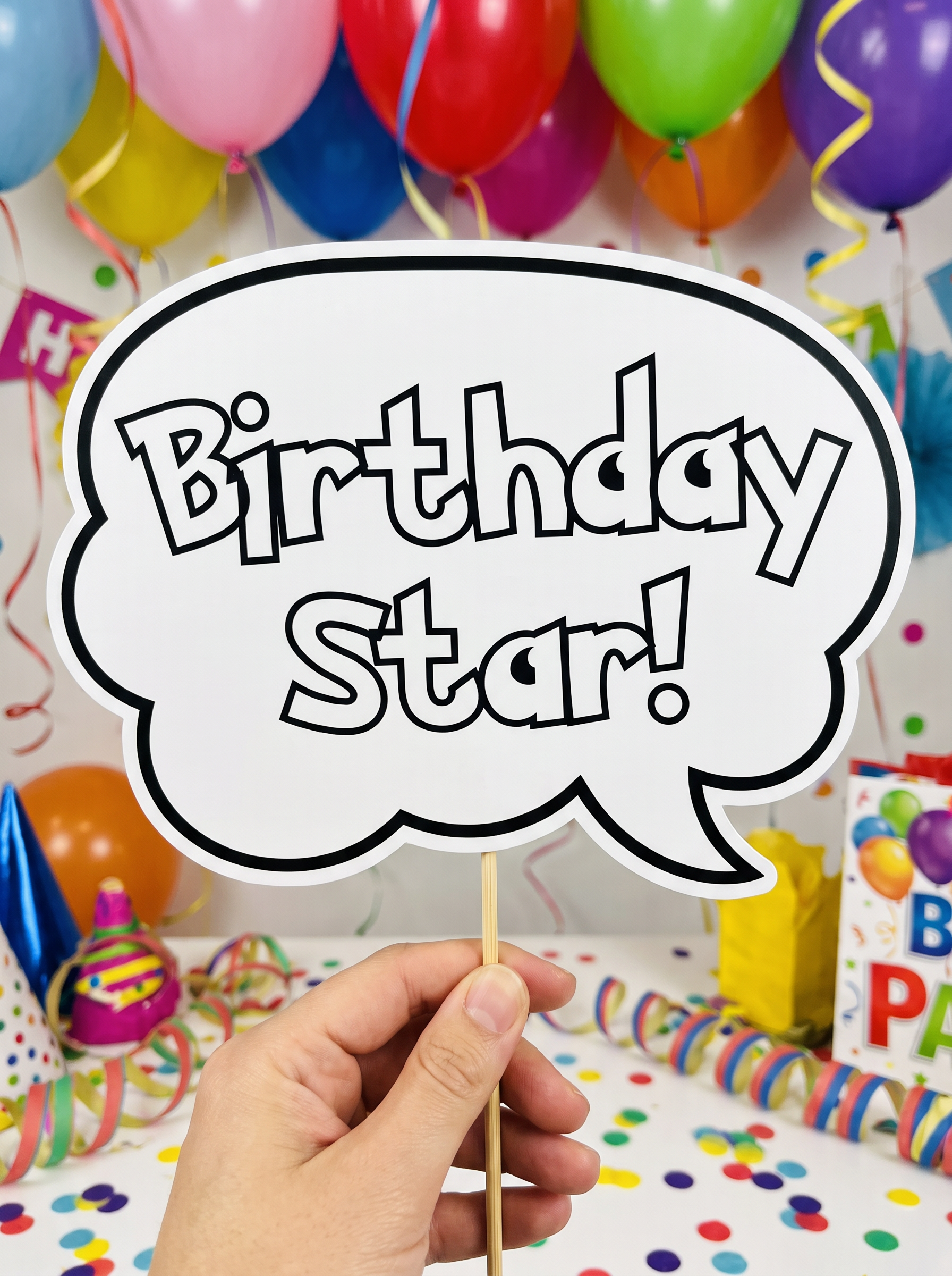 Pokemon Font Happy Birthday for Photo Booth Prop