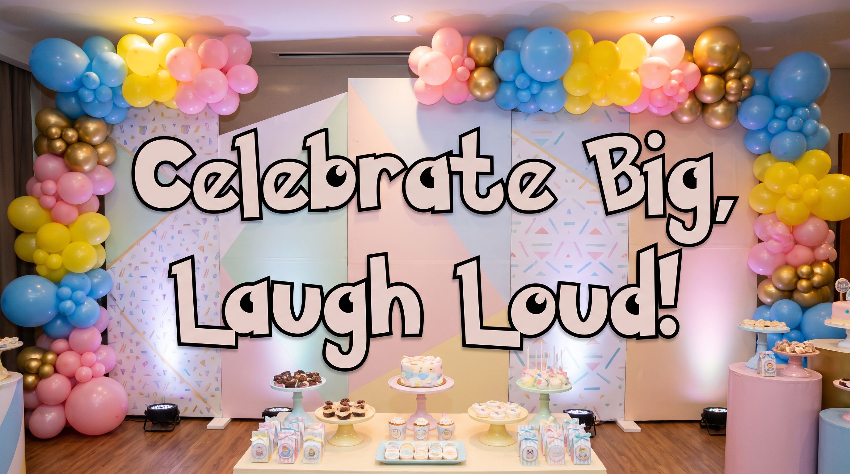 Pokemon Font Happy Birthday for Party Backdrop