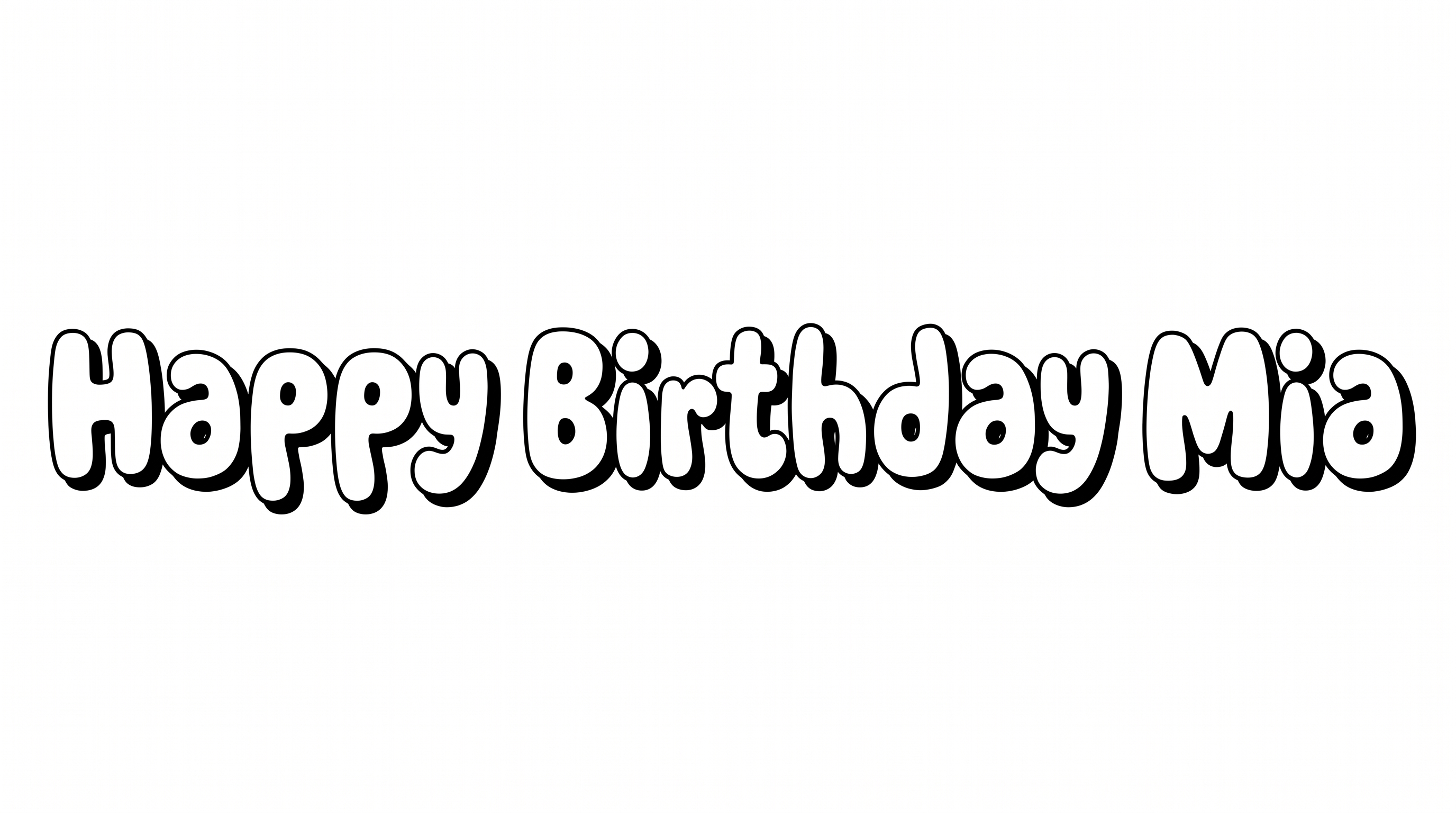 Happy Birthday Bubble Font Generator