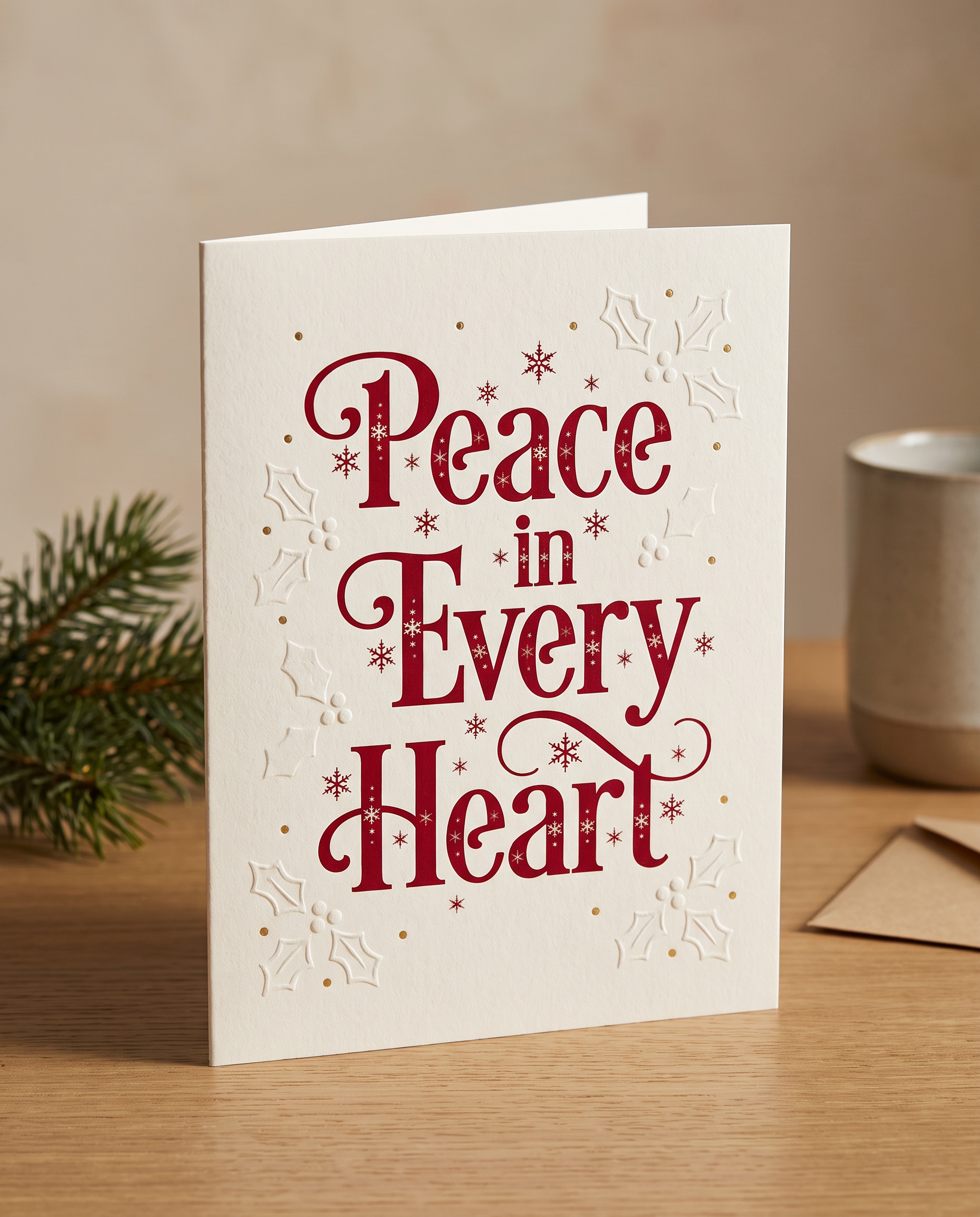 Christmas Font for Greeting Card