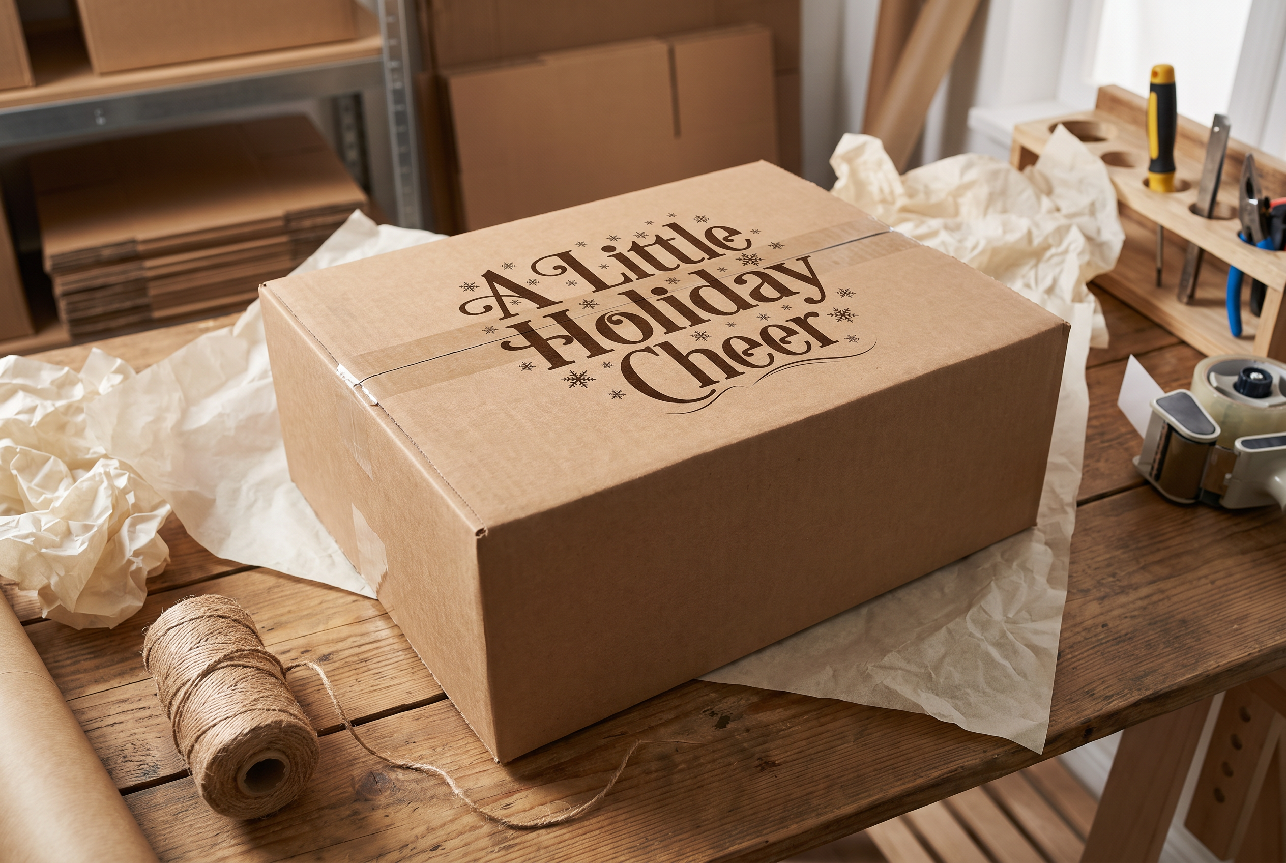 Christmas Font for Shipping Box