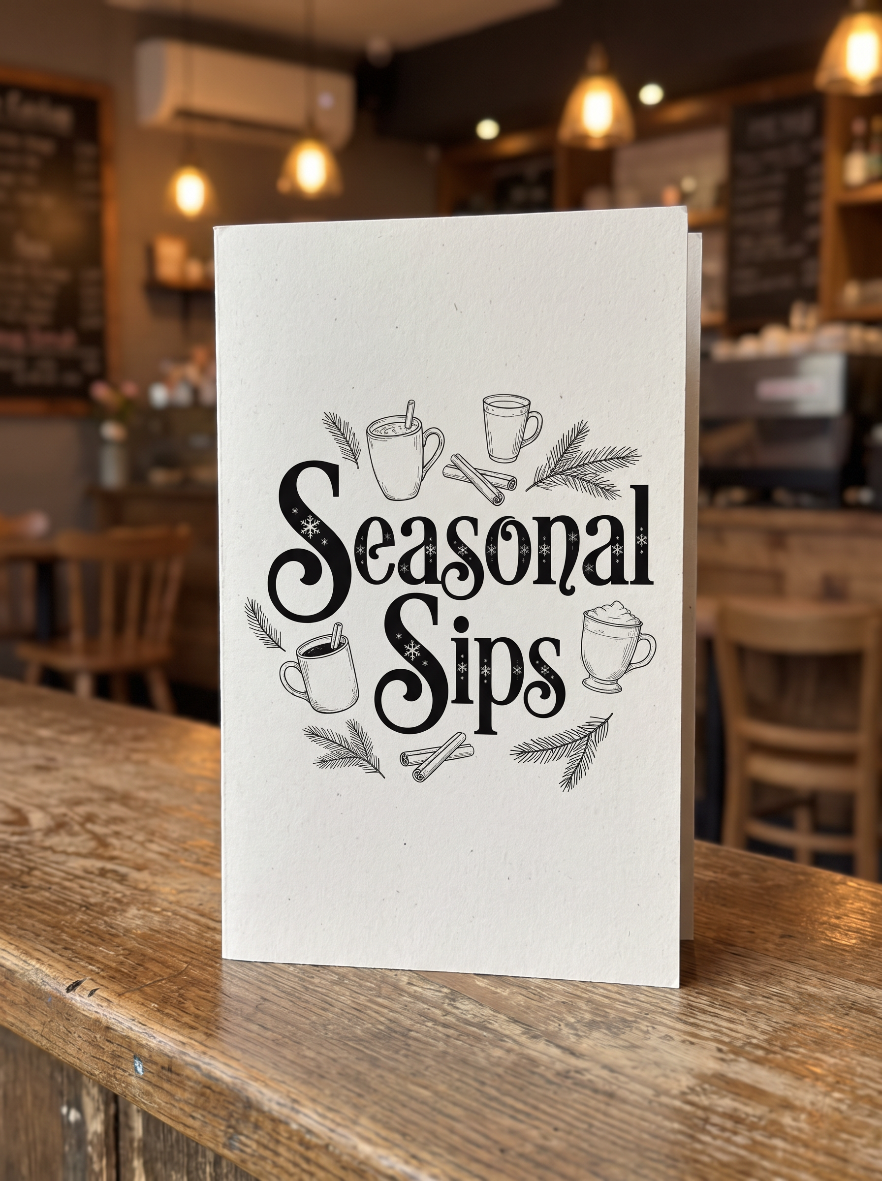 Christmas Font for Cafe Menu